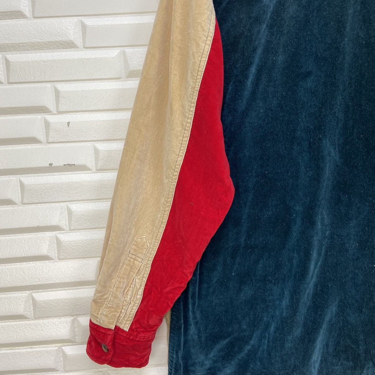 Japanese Brand Japanese Brand Velvet Color Block Loose Shirt Size US S / EU 44-46 / 1 - 13 Thumbnail