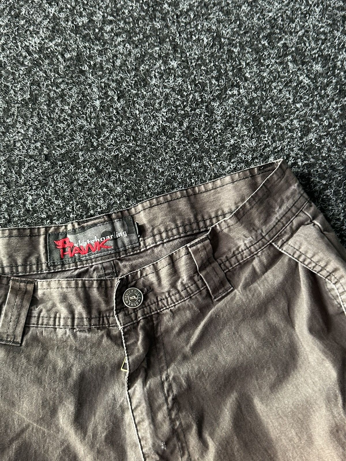JNCO × Tony Hawk × Vintage Crazy Rare Hawk Plaid JNCO Style Skater Shorts Essential Y2K Size US 31 - 5 Thumbnail