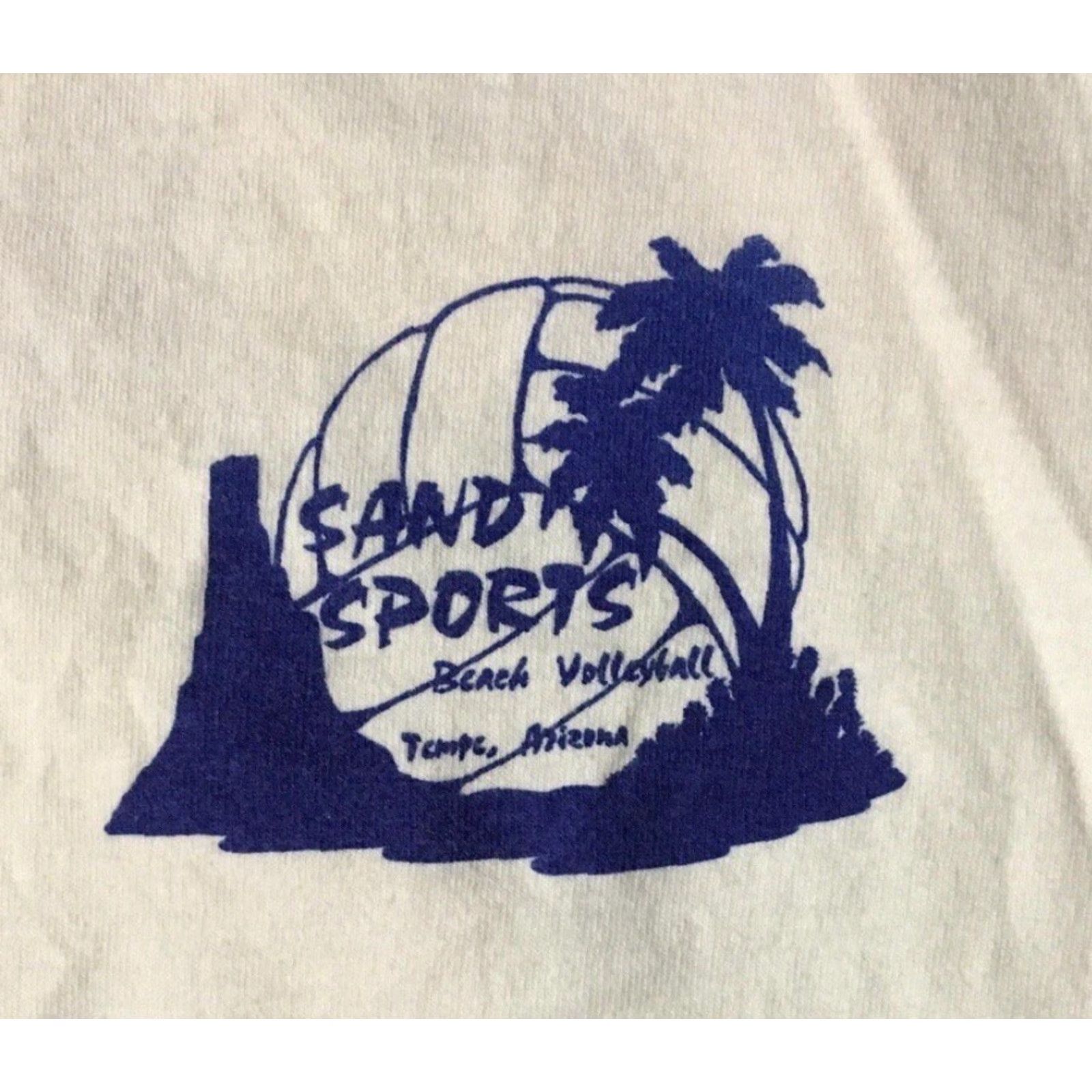 Vintage Vtg 90s Arizona Beach Volleyball Champion Shirt XL Abstract Art Surf Grunge 80s Size US XL / EU 56 / 4 - 4 Thumbnail