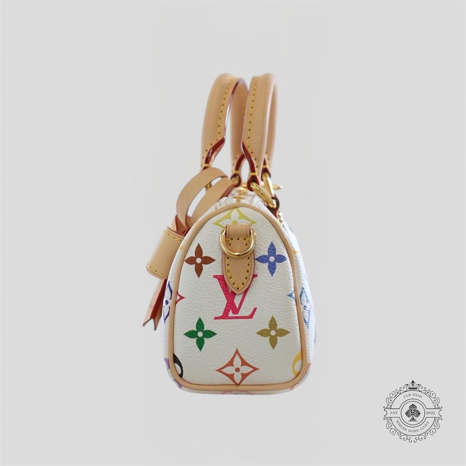 Louis Vuitton Louis Vuitton x Takashi Murakami Nano Speedy in White Size ONE SIZE - 2 Thumbnail