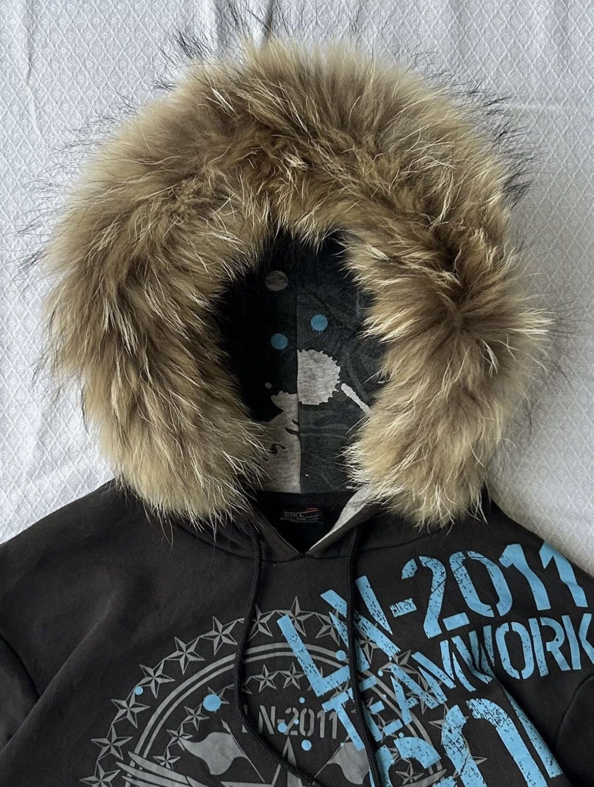 Japanese Brand Fur hoodie lining team work ifsixwasnine Size US M / EU 48-50 / 2 - 6 Thumbnail