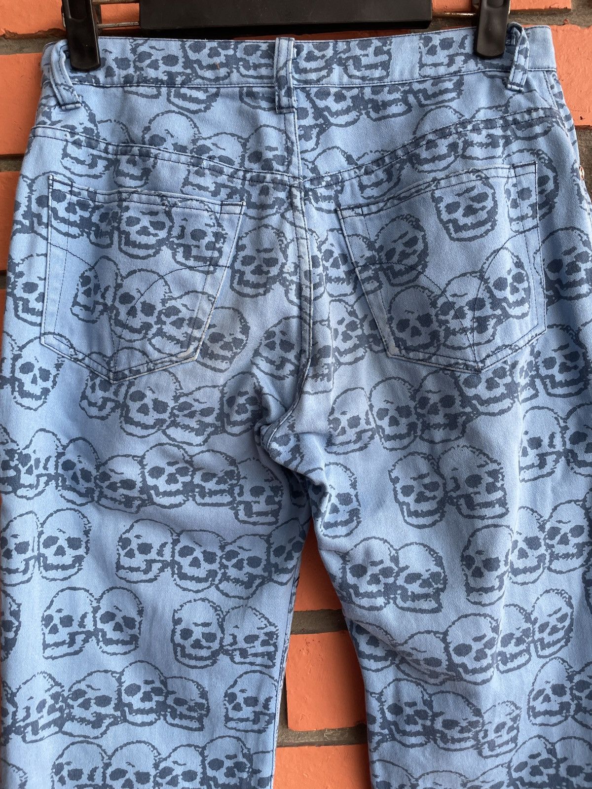Hysteric Glamour × Japanese Brand Vintage Hysteric Glamour skull printed all over printed Punk Size US 28 / EU 44 - 10 Thumbnail