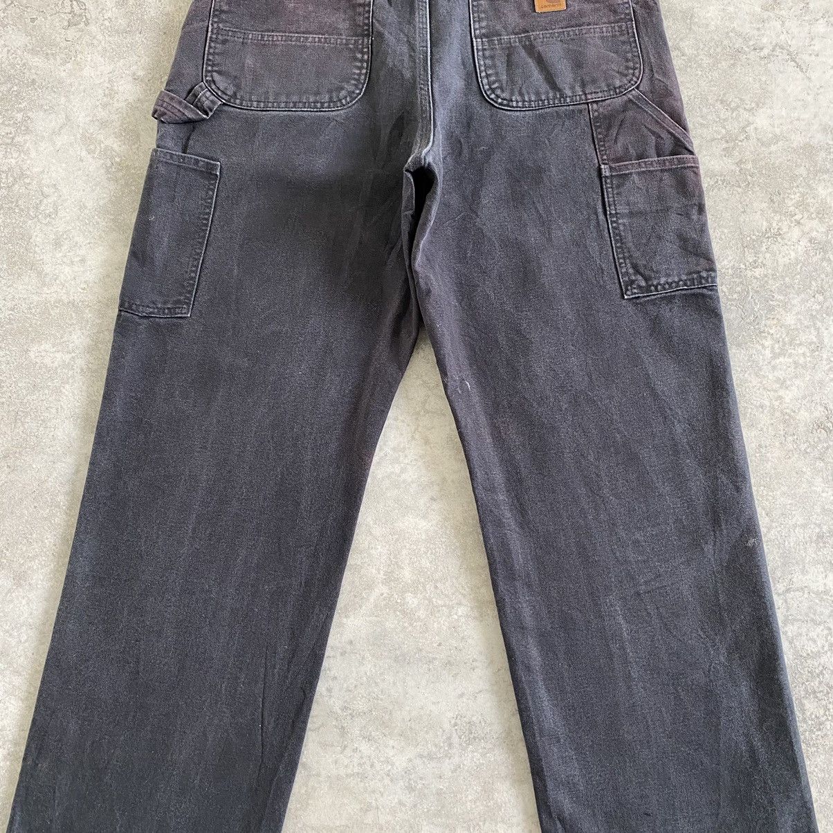 Carhartt Trashed VTG Carhartt Faded Dirty Carpenter Workwear Pants Size US 33 - 17 Thumbnail