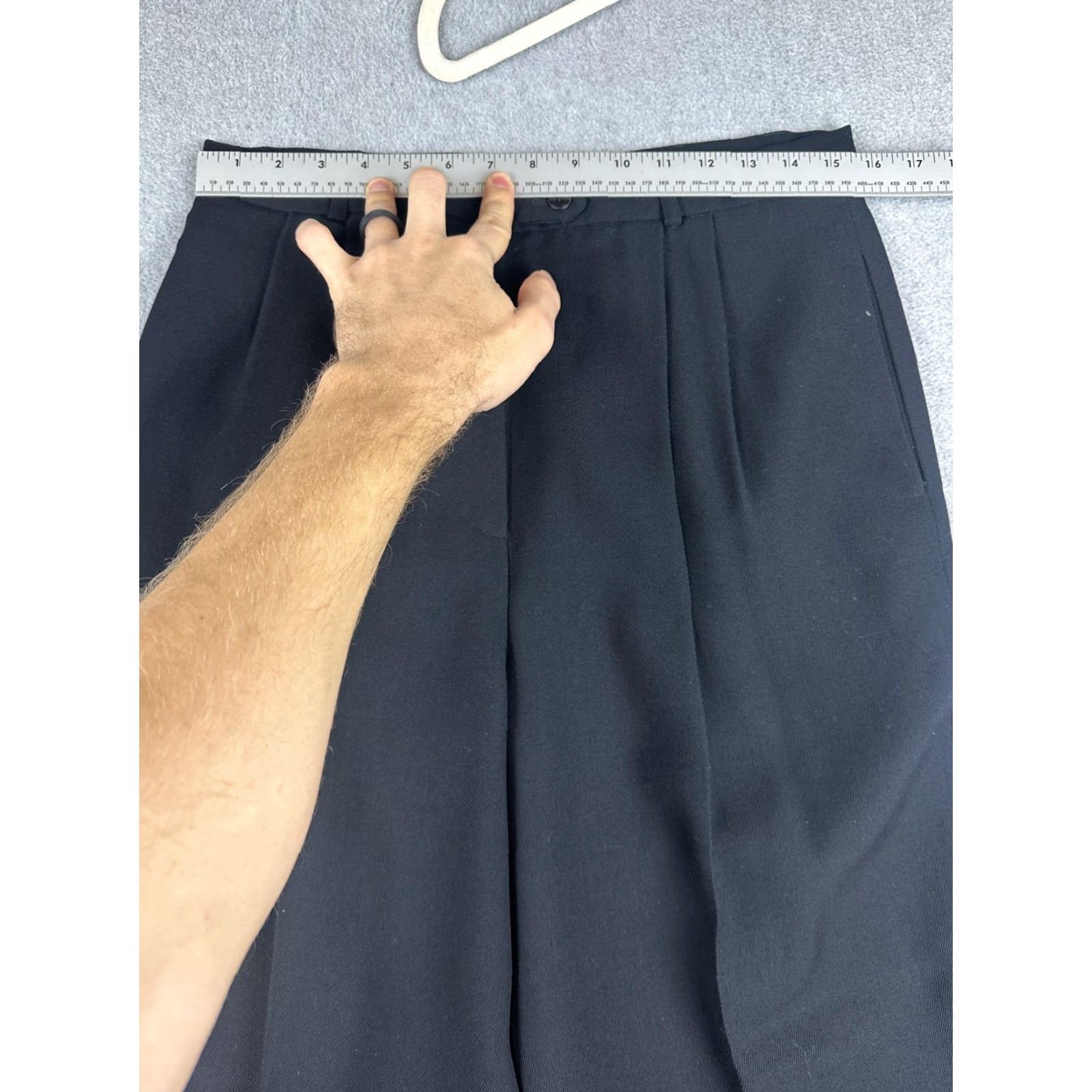 Talbots Talbots Pants Adult 14 Black Wool Pleated High Waist Dress Trousers Lined Pockets USA Size 36" / US 14 / IT 50 - 5 Thumbnail