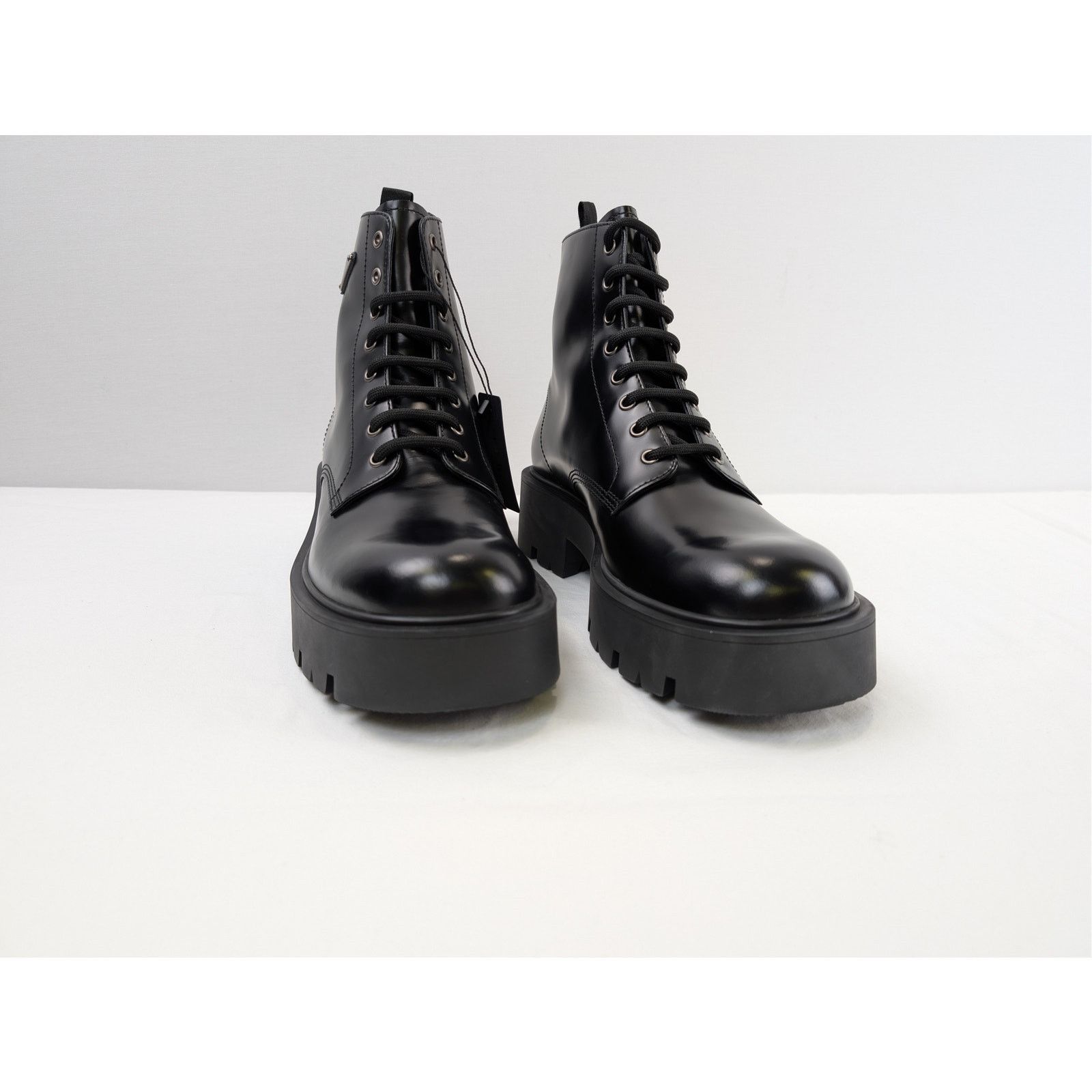 Prada o1rshd1 Monolith brushed leather and Re-Nylon boots in Black Size US 10.5 / EU 43-44 - 7 Thumbnail
