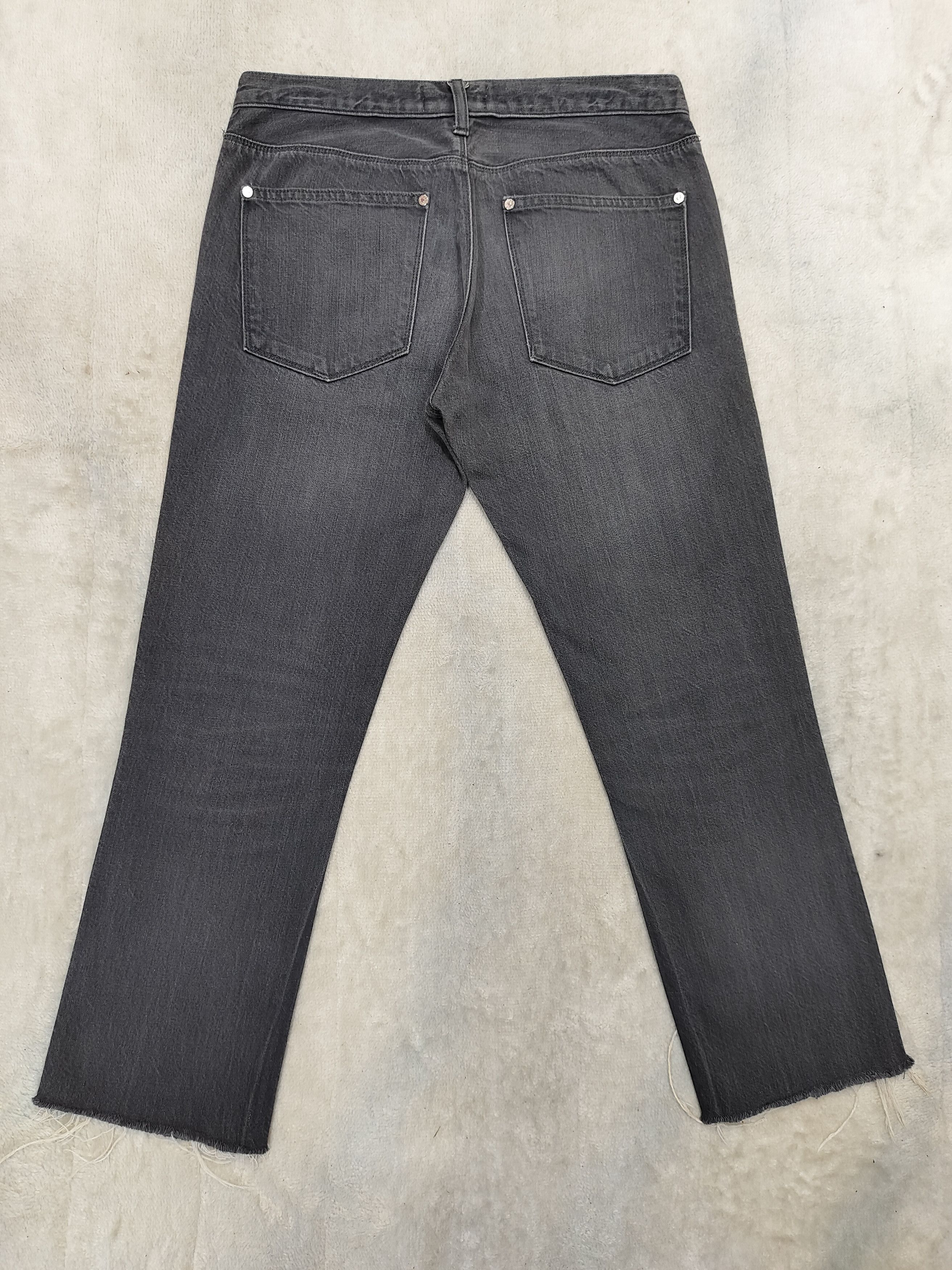 Acne Studios Acne Studios- Light Washed Raw Hem Cropped Jeans Size US 32 / EU 48 - 4 Thumbnail