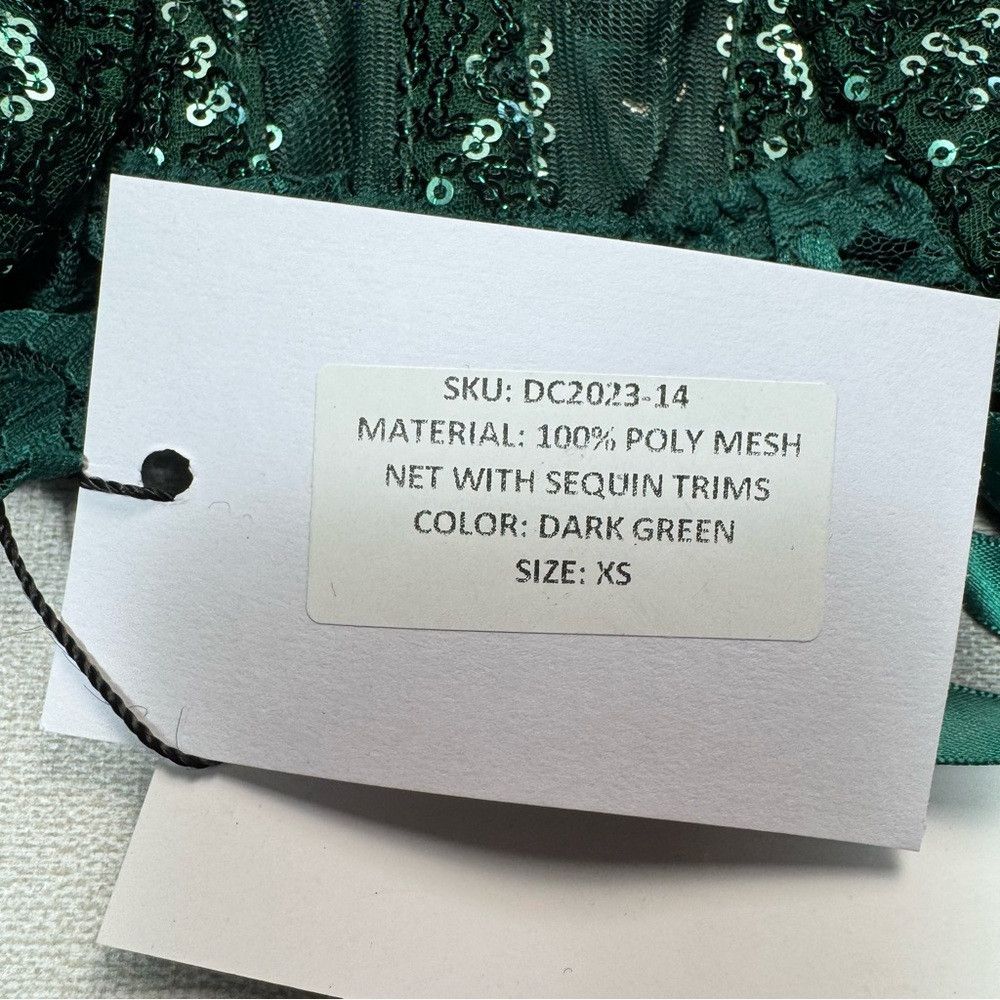 Other NWT New Top Drawer Steel Boned Green Sequin Underwire Busti Size XS / US 0-2 / IT 36-38 - 8 Thumbnail