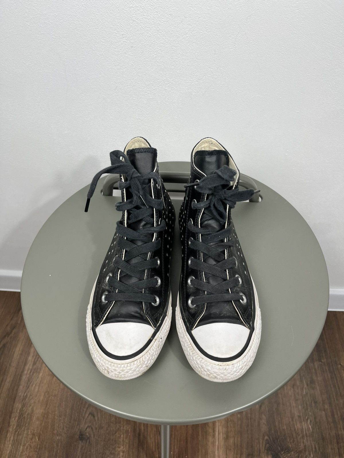Converse Converse Chuck Taylor All Star Leather Studded High Top 37.5 Size US 7 / IT 37 - 4 Thumbnail