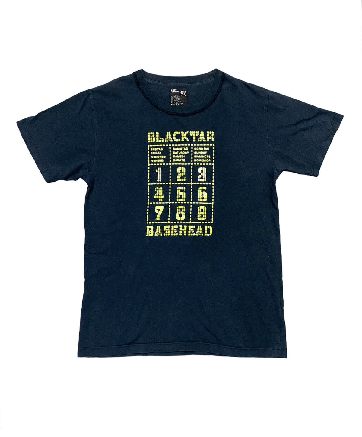 image of VTG Ppfm Blacktar Basehead Tee in Navy, Men's (Size Medium)