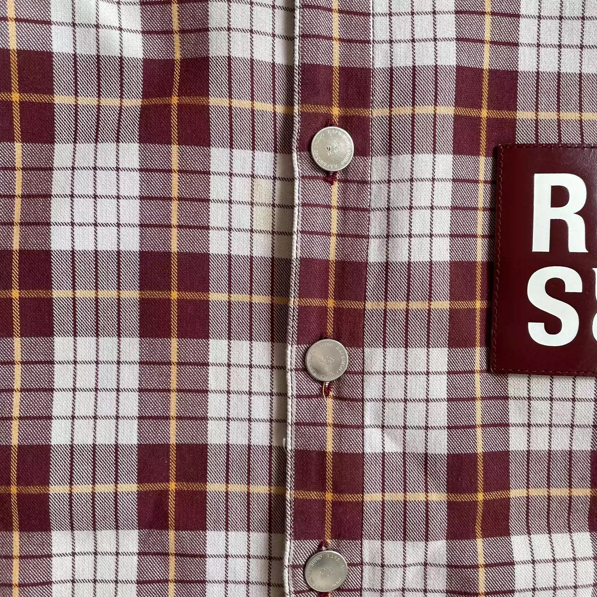 Raf Simons Raf Simons 18ss plaid leather shirt jacket-2505 Size US L / EU 52-54 / 3 - 7 Thumbnail