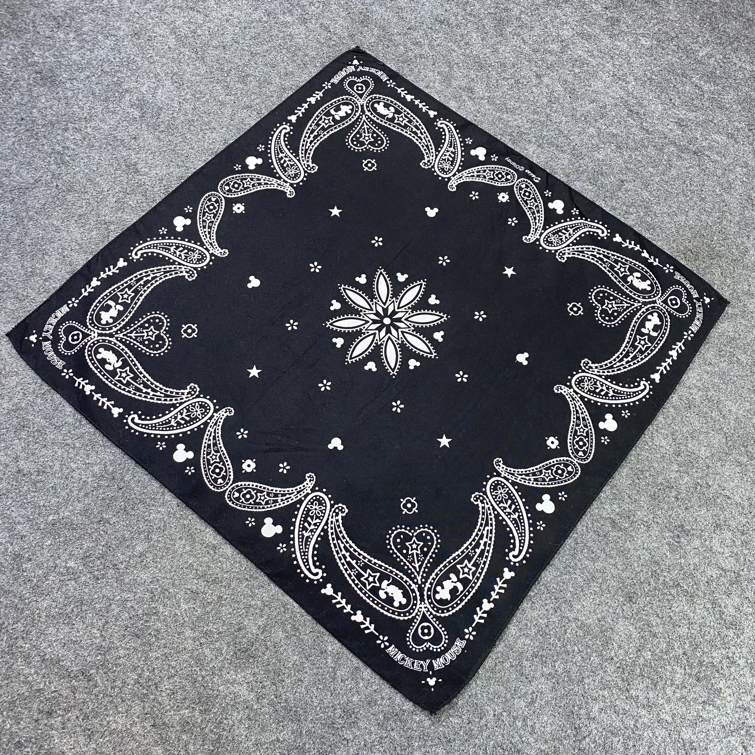 Anime Mickey Mouse PAISLEY BANDANA , HANDKERCHIEF-B1430 Size ONE SIZE - 2 Thumbnail
