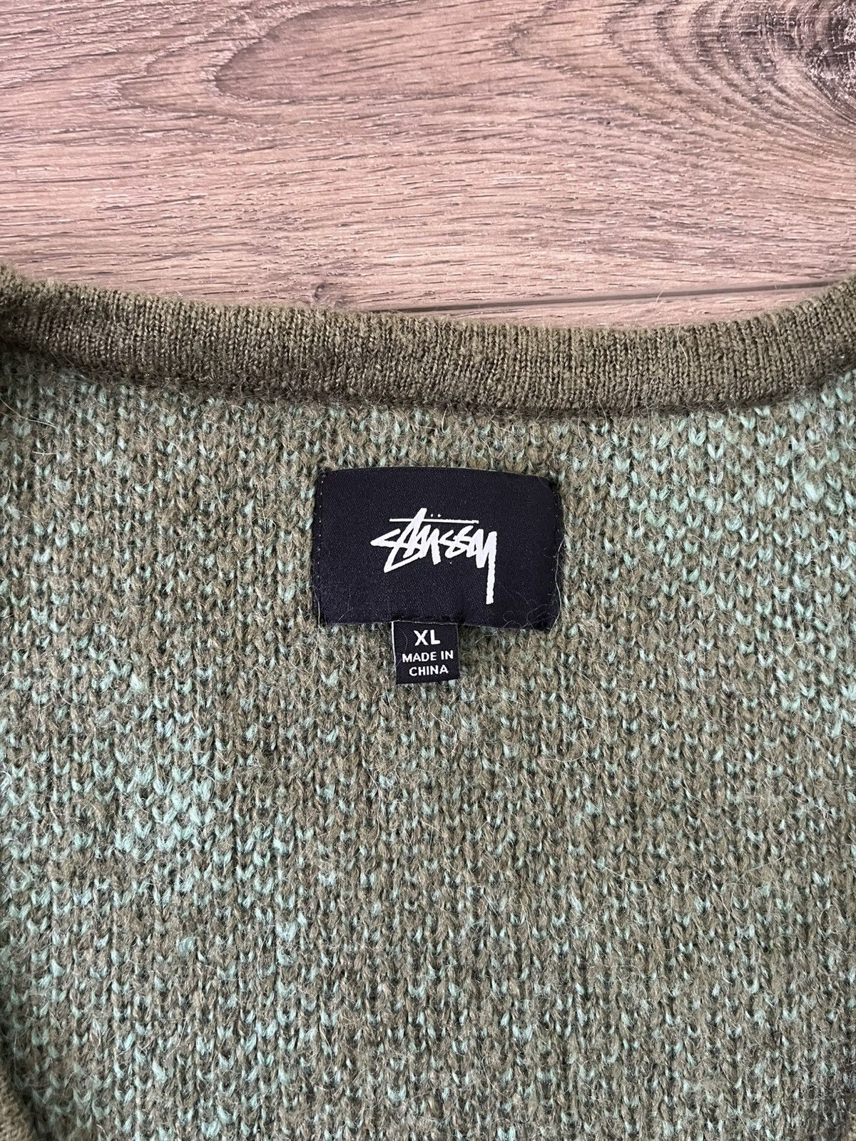 Stussy Stussy Masks cardigan Size US XL / EU 56 / 4 - 4 Thumbnail