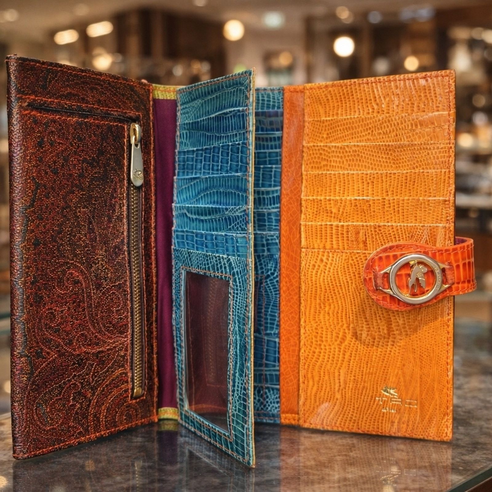 Etro ***SOLD SOLD****ETRO Milano Vintage Canvas & Leather | Size ONE SIZE - 4 Thumbnail