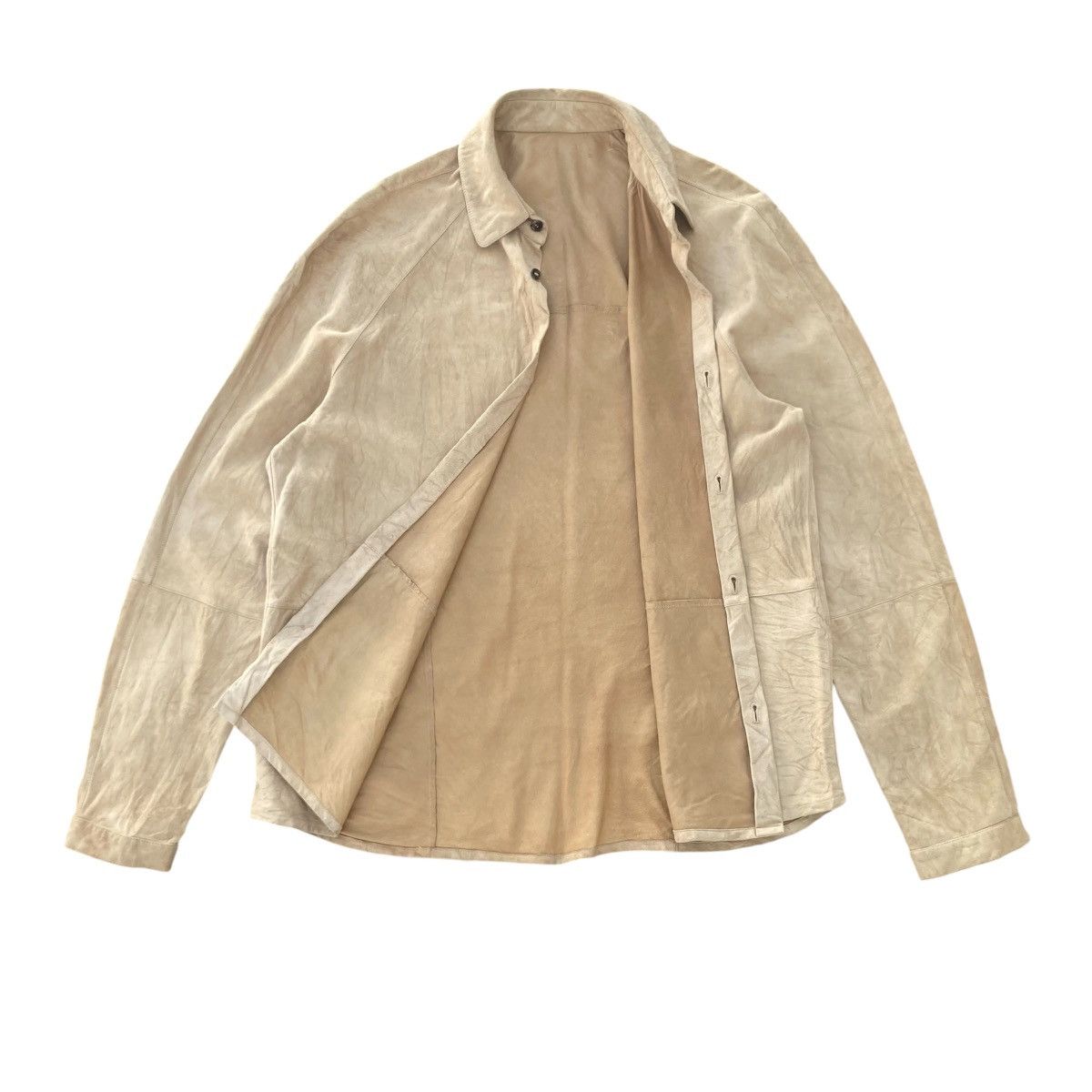 Burberry BURBERRY SUEDE LEATHER SHIRT Size US M / EU 48-50 / 2 - 2 Thumbnail