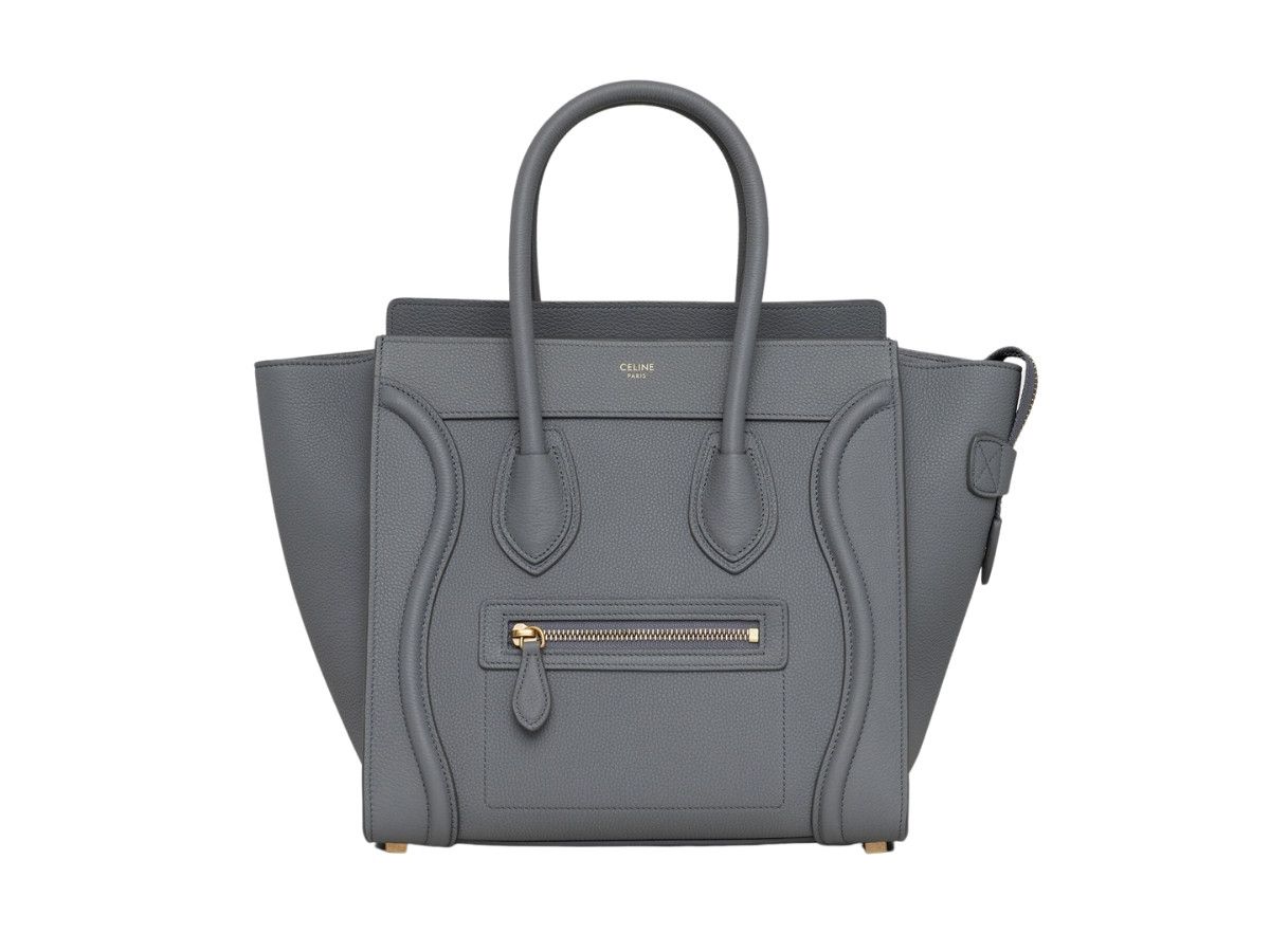 Celine o1w1db10426 Size: OS/Micro Luggage Handbag in Dark Grey Size ONE SIZE - 1 Thumbnail