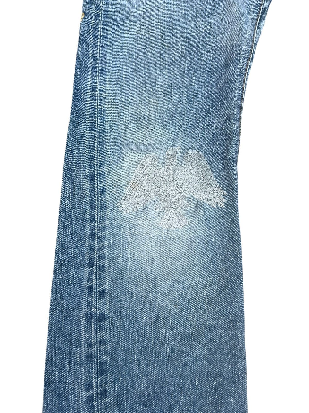 Lee Lee X TMT Japan Distress Embroidery Denim Selvedge Jeans Size US 29 - 7 Thumbnail