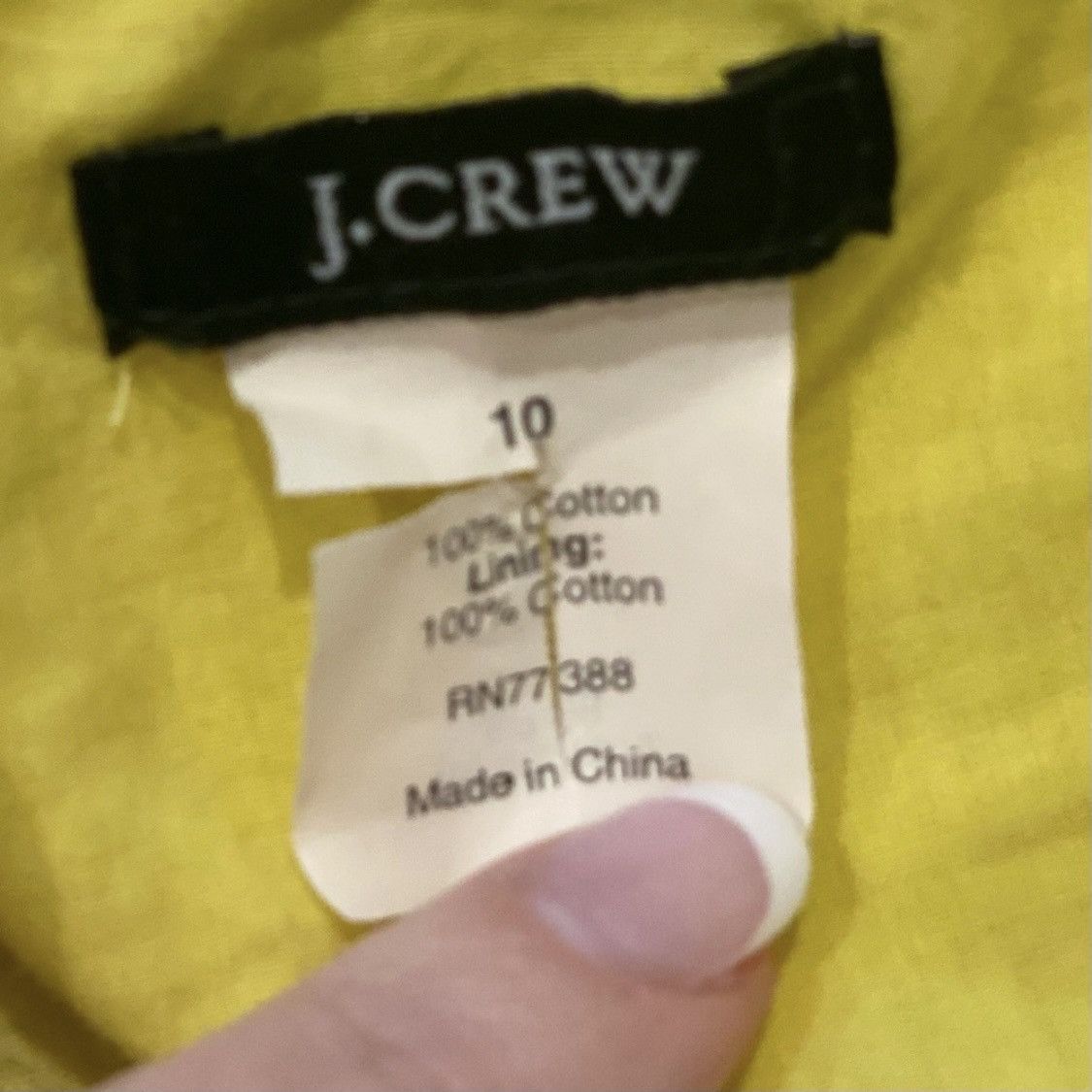 J.Crew J. Crew Yellow Strapless Dress Cotton Wedding Guest 10 Size L / US 10 / IT 46 - 5 Thumbnail