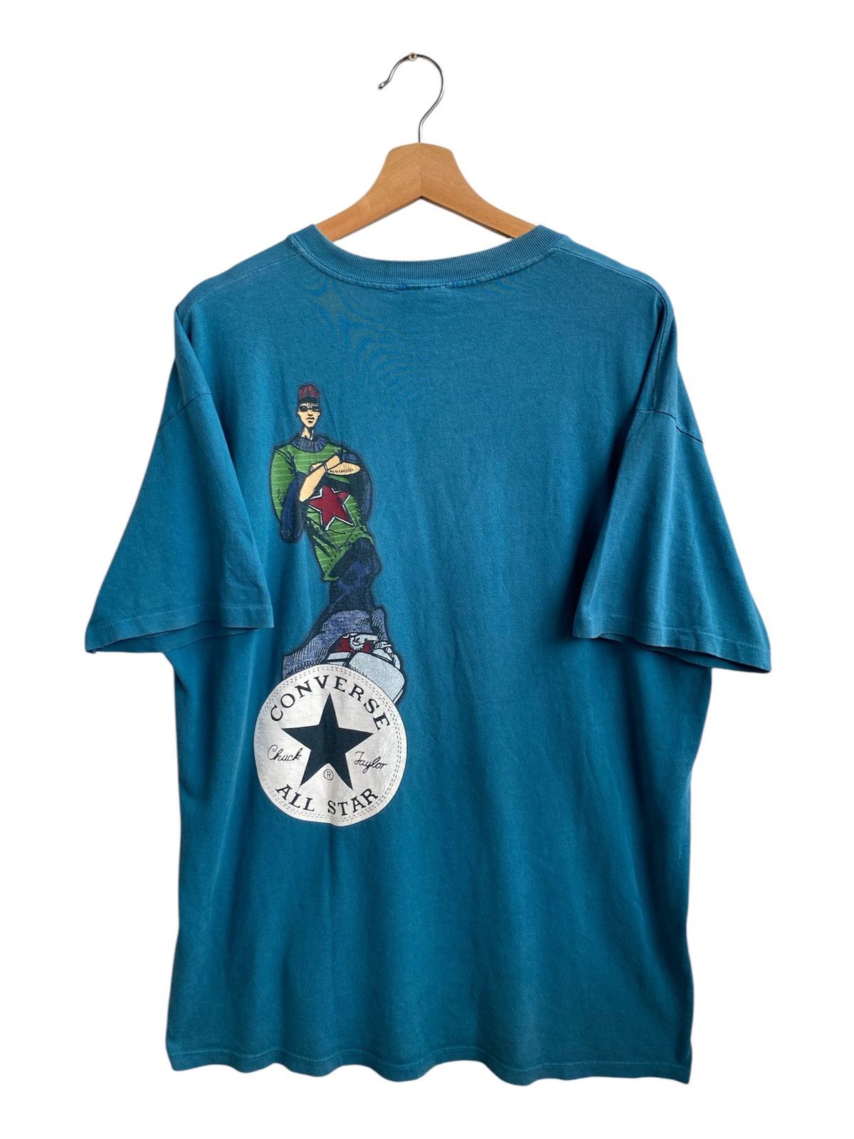 Converse × Vintage Vintage Converse All Star Chuck Taylor HipHop tee Size US L / EU 52-54 / 3 - 1 Thumbnail