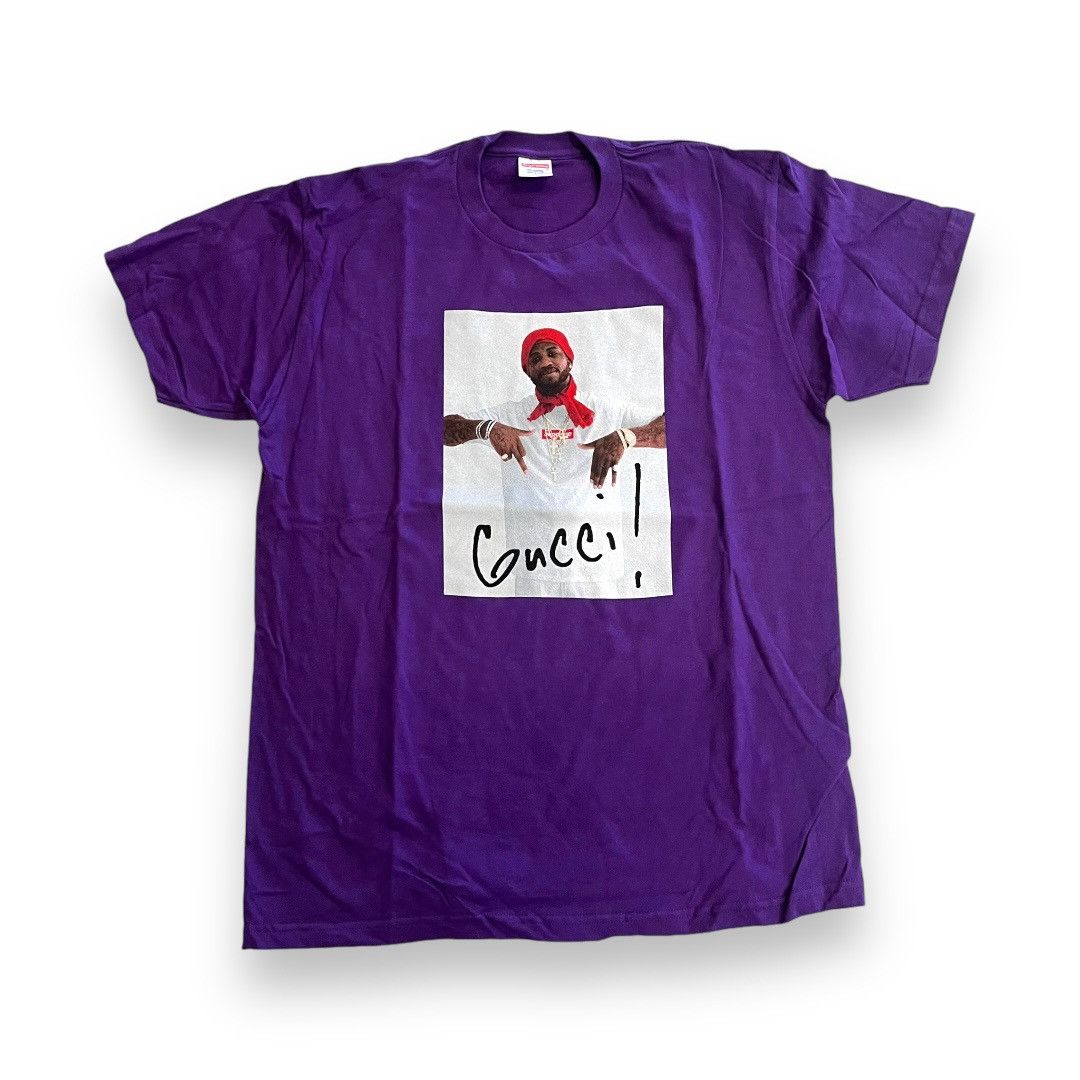 Supreme Gucci Mane Tee Purple シュプリーム グッチメイン 半袖 Gucci Mane Supreme Purple | Grailed