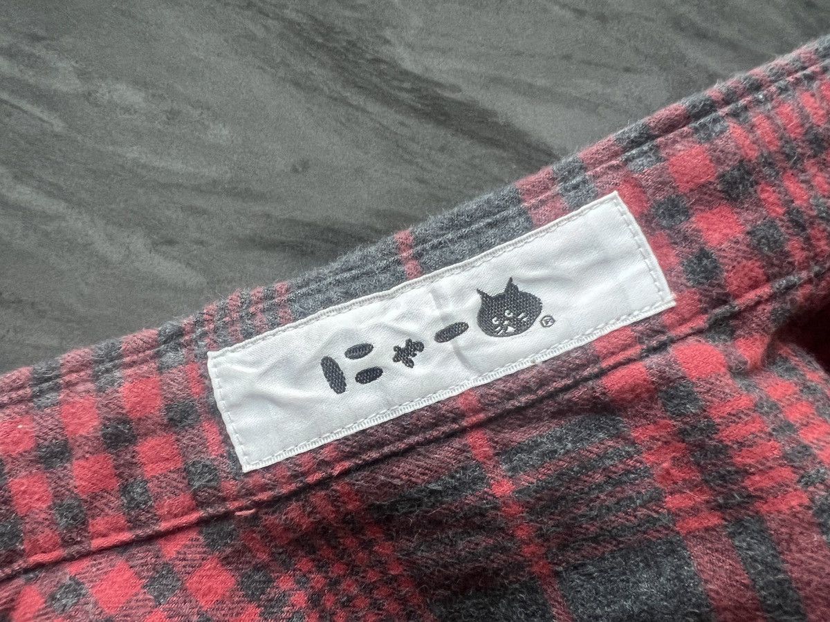 Ne-Net Ne-net : Plaid Tartan Red Black Pattern Cat Nya Size US M / EU 48-50 / 2 - 14 Thumbnail
