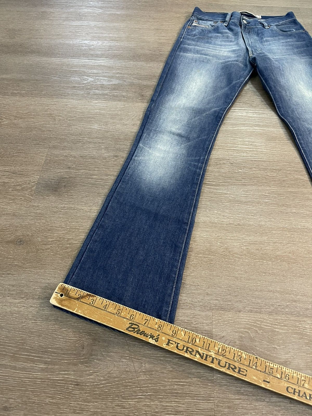 Diesel × Vintage Vintage Diesel Flare Pants Y2K Fanker Size US 27 - 9 Thumbnail