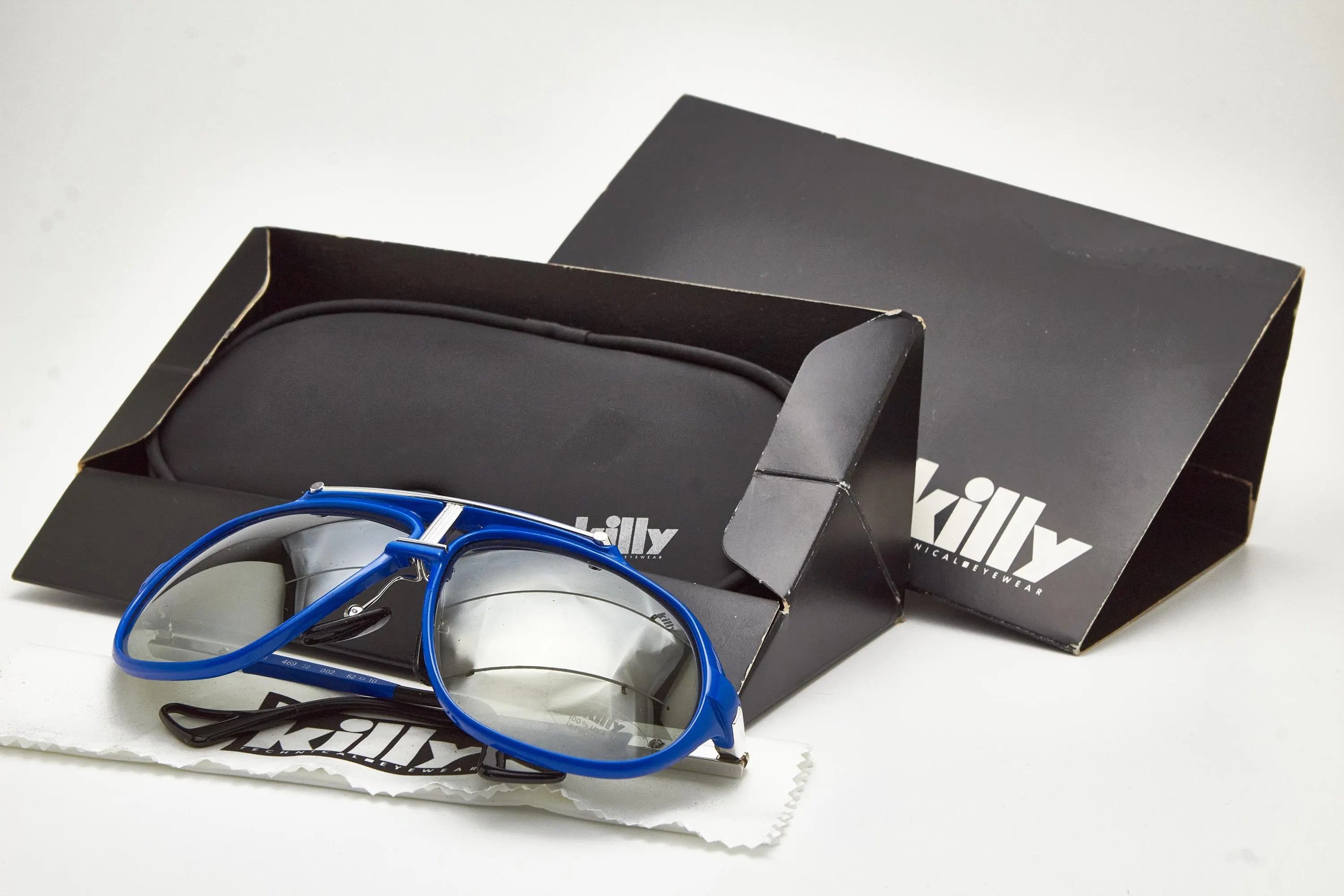 Other KILLY 469 Sunglasses Blue Gold High End Carbon Fiber Eyewear Size ONE SIZE - 11 Thumbnail