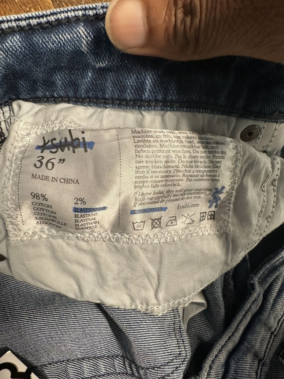 Ksubi Ksubi Knee Hole Blue Denim Jeans Size 36 Size US 36 / EU 52 - 5 Thumbnail