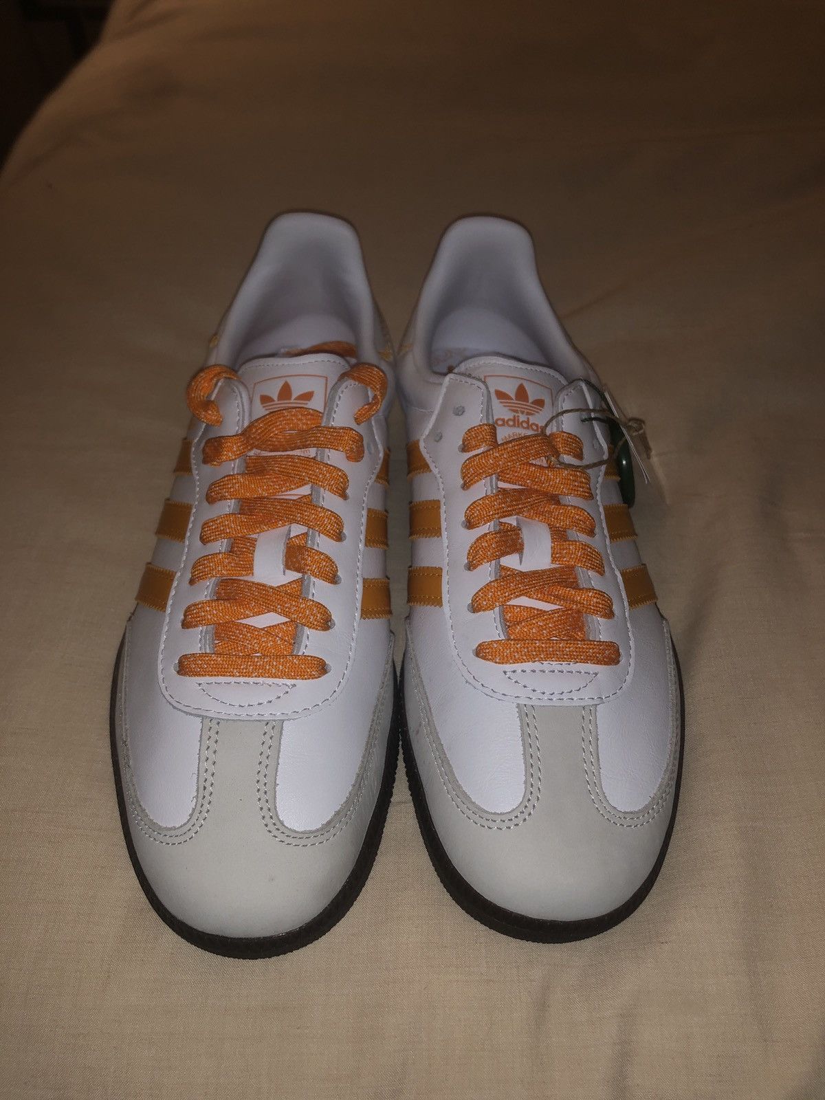 Adidas × Designer Adidas Samba OG Cloud White Orange Size US 10 / IT 40 - 3 Thumbnail