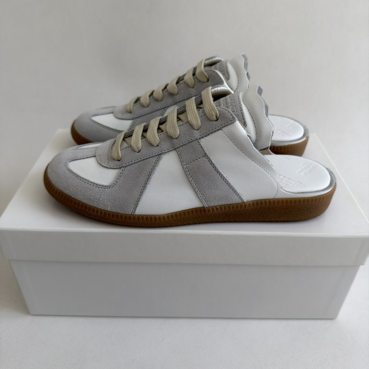 Maison Margiela S/S 21 White Leather ‘Mule’ GAT Sneakers Size US 8.5 / IT 38.5 - 18 Thumbnail
