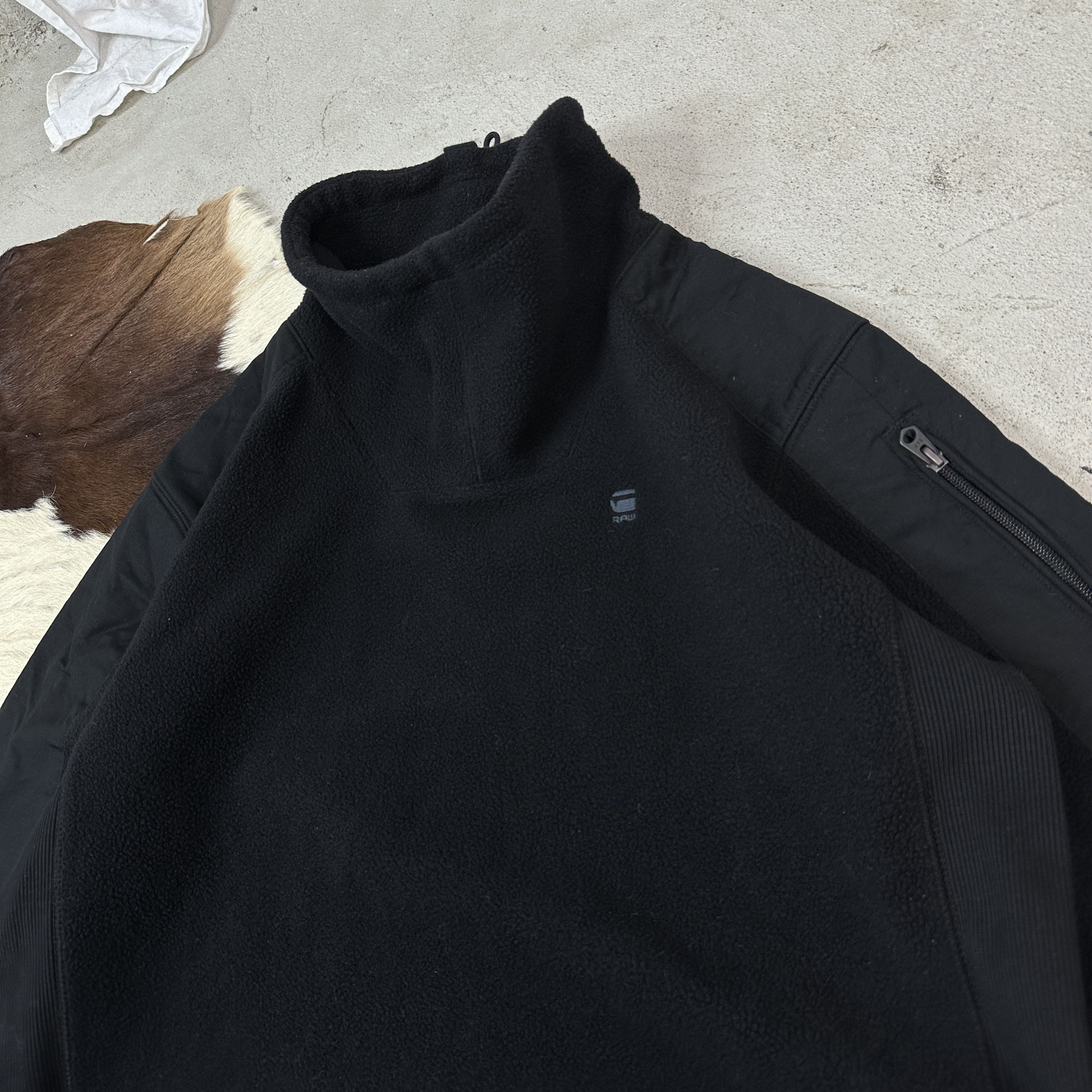 Vintage G-Star Fleece Sweatshirt Size US M / EU 48-50 / 2 - 2 Thumbnail