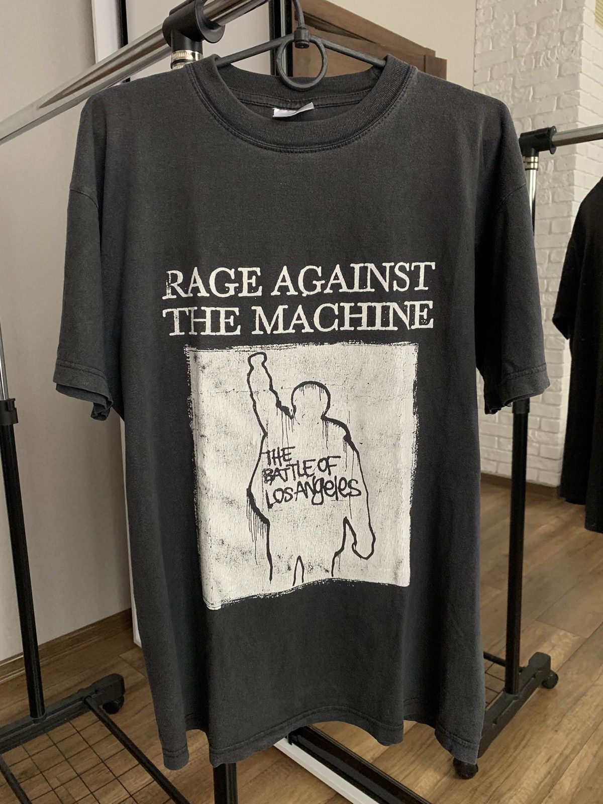image of Band Tees x Rage Against The Machine 1999 Rage Against The Machine Battle La Vintage T-Shirt Tee in