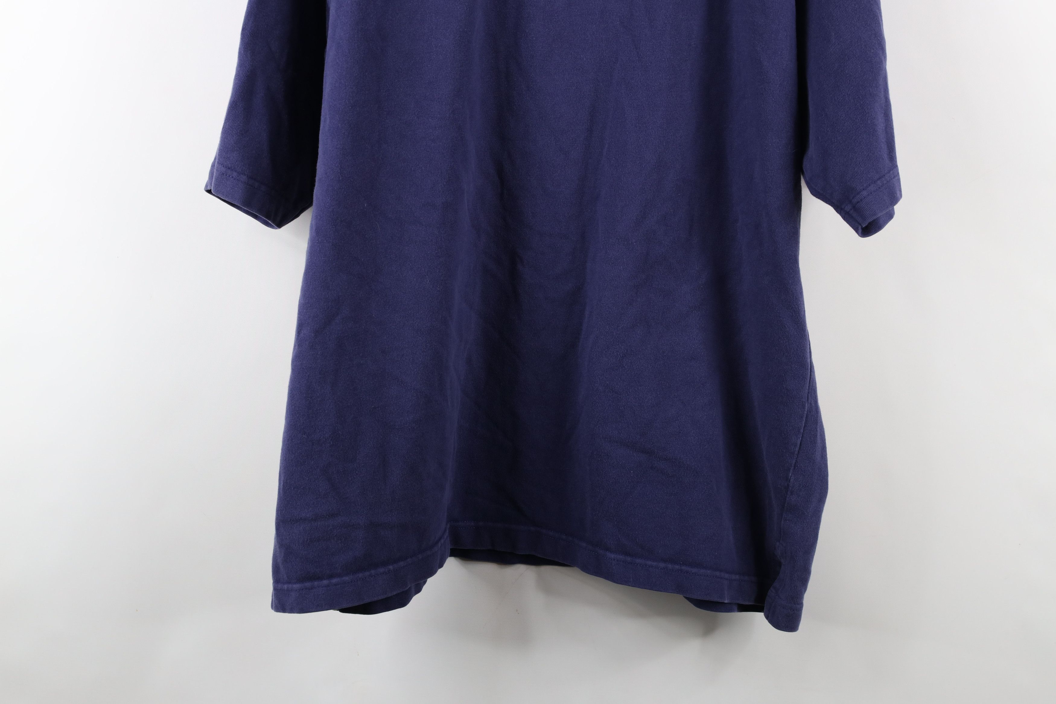 Reebok × Vintage Vintage 90s Reebok Spell Heavyweight Rugby Polo Shirt Blue Size US XL / EU 56 / 4 - 14 Thumbnail