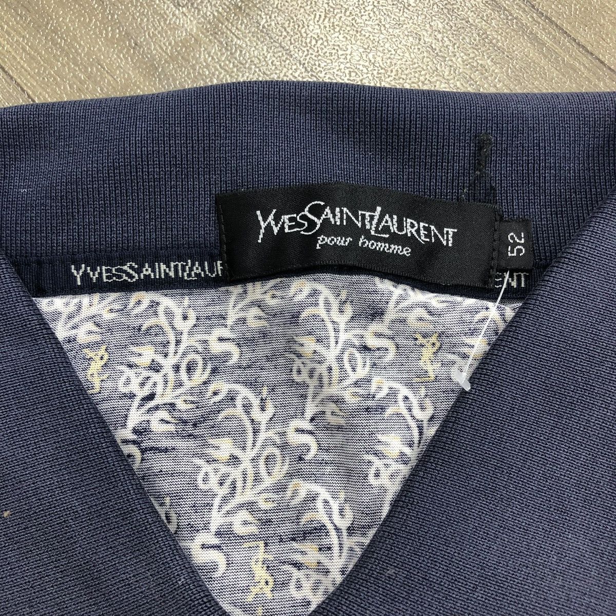 Yves Saint Laurent Vintage Yves Saint Laurent Pour Homme YSL Luxury Polo Shirt Size US L / EU 52-54 / 3 - 7 Thumbnail