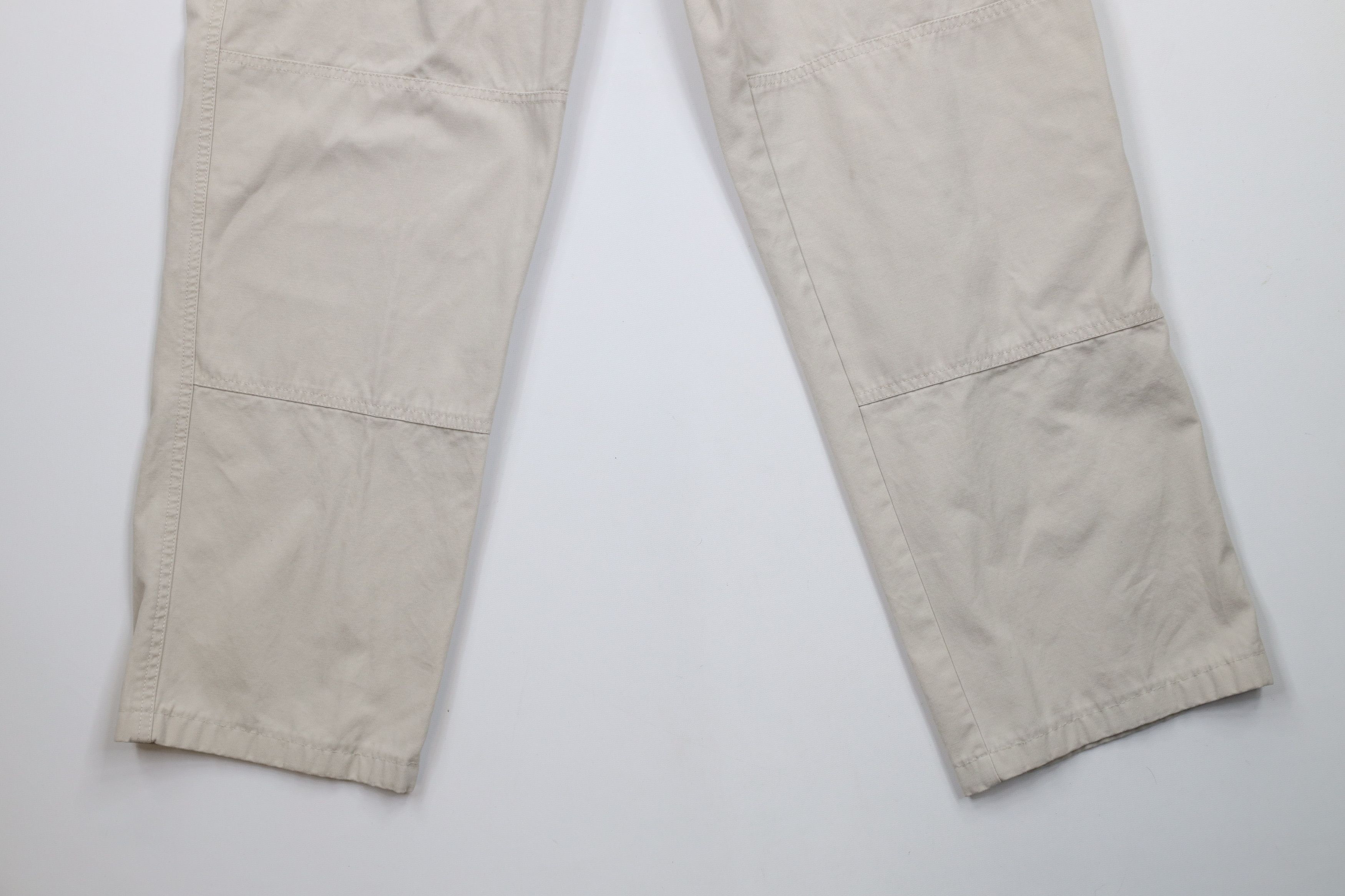 Cabelas × Vintage Vintage 90s Cabelas Wide Leg Double Knee Cargo Pants Beige Size 34" / US 12 / IT 48 - 4 Thumbnail