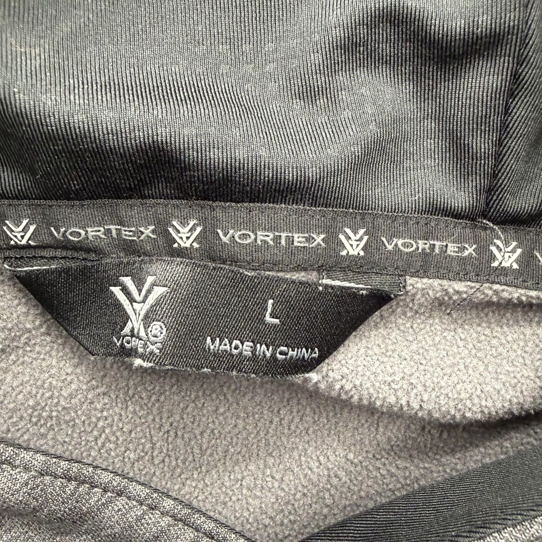 Logo 7 Vortex Hoodie Mens Large Gray Polyester Fleece Logo Pullover Sweatshirt SOF15766 Size US L / EU 52-54 / 3 - 3 Thumbnail