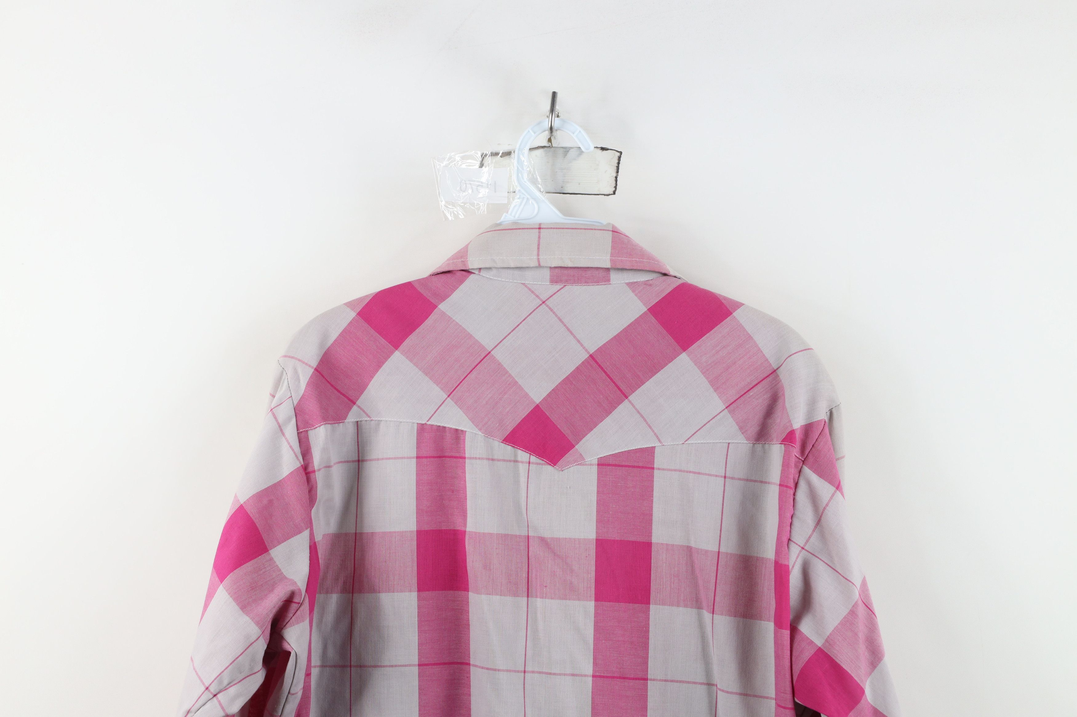 Vintage Vintage 70s Streetwear Rodeo Cowboy Snap Button Shirt Plaid Size US M / EU 48-50 / 2 - 11 Thumbnail