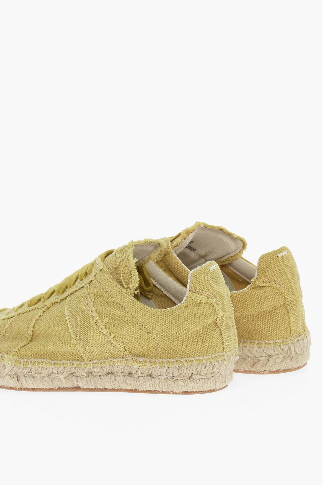 Maison Margiela og1mm0426 Canvas Low-Top Sneakers in Yellow Size US 6 / IT 36 - 2 Thumbnail