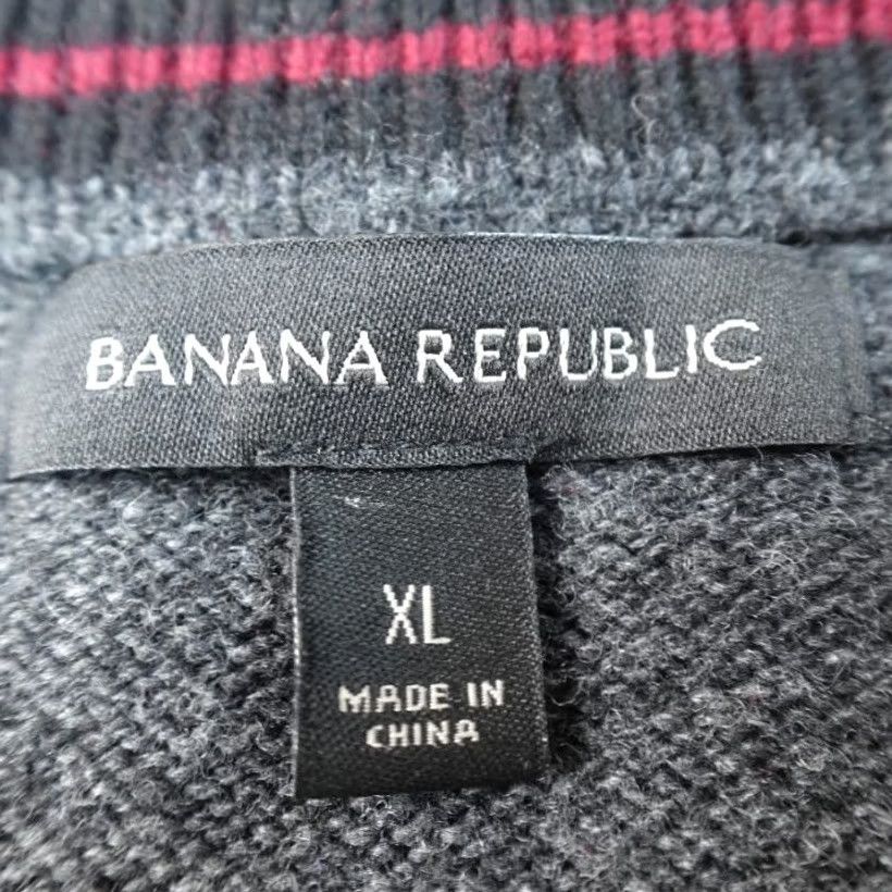 Banana Republic Banana Republic Sweater Mens XL Gray Merino Extra Fine Wool Pullover Crewneck Knit Shirt Size US XL / EU 56 / 4 - 4 Thumbnail