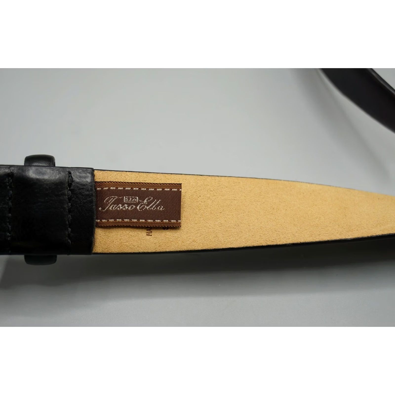Tasso Elba VINTAGE Tasso Elba Belt Men Dress Black 32/80 Synthetic Leather Handmade Adjustable Size 32 - 3 Thumbnail