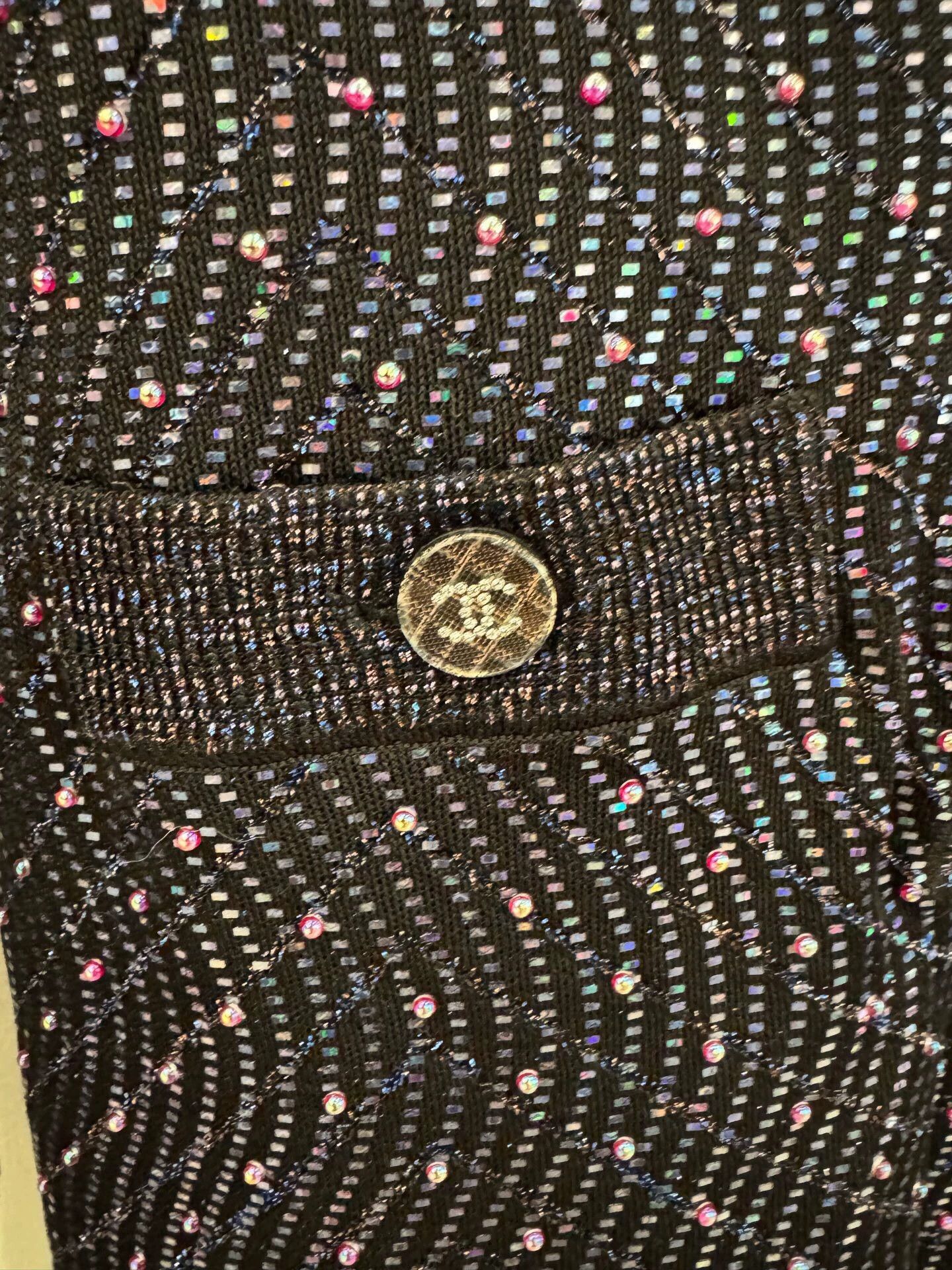 Chanel Chanel Women's Black Jumpsuit with Colorful and Sequins Size XS / US 0-2 / IT 36-38 - 3 Thumbnail
