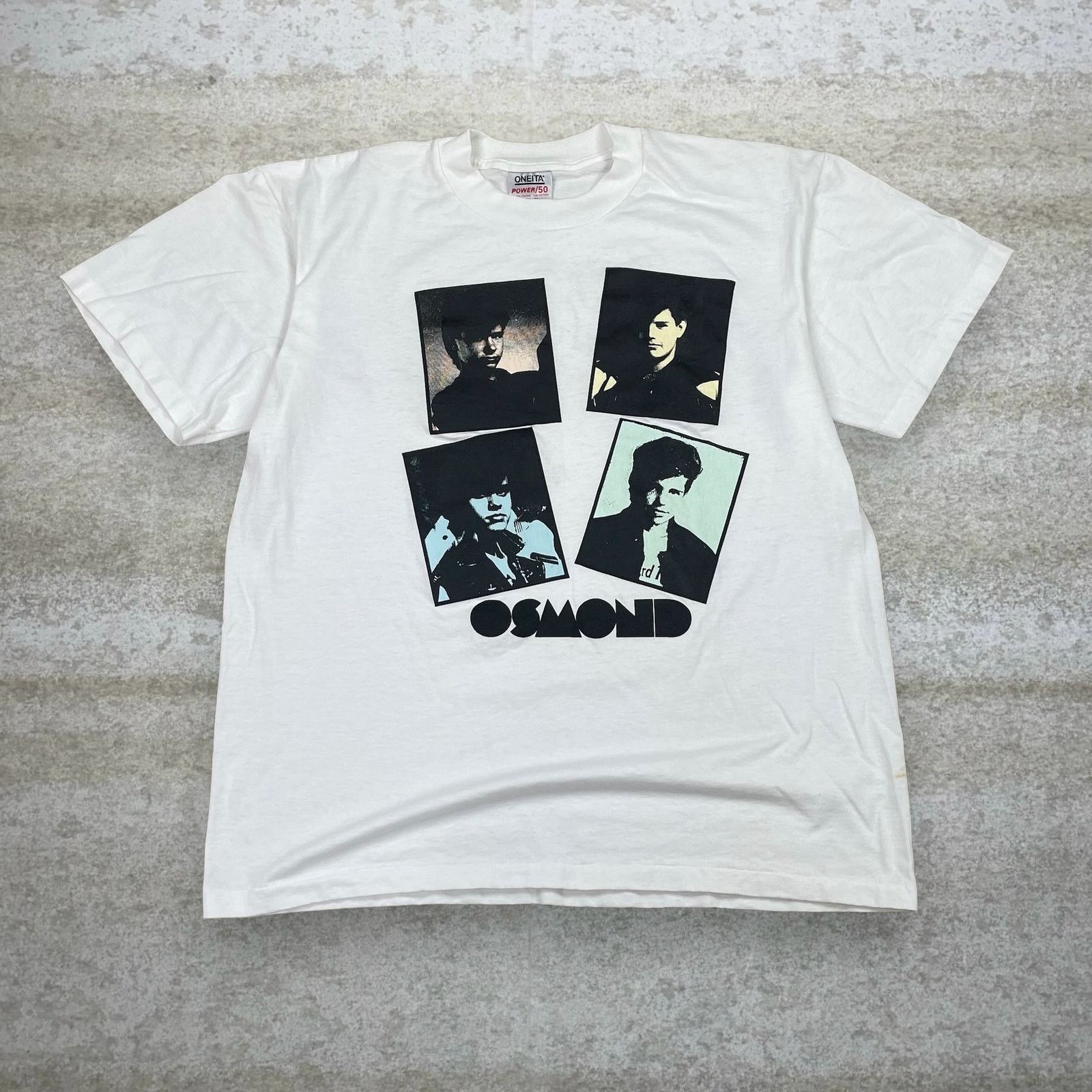 Vintage 90s Osmond Boy Shirt Mens XL White Will Be Boys Tour