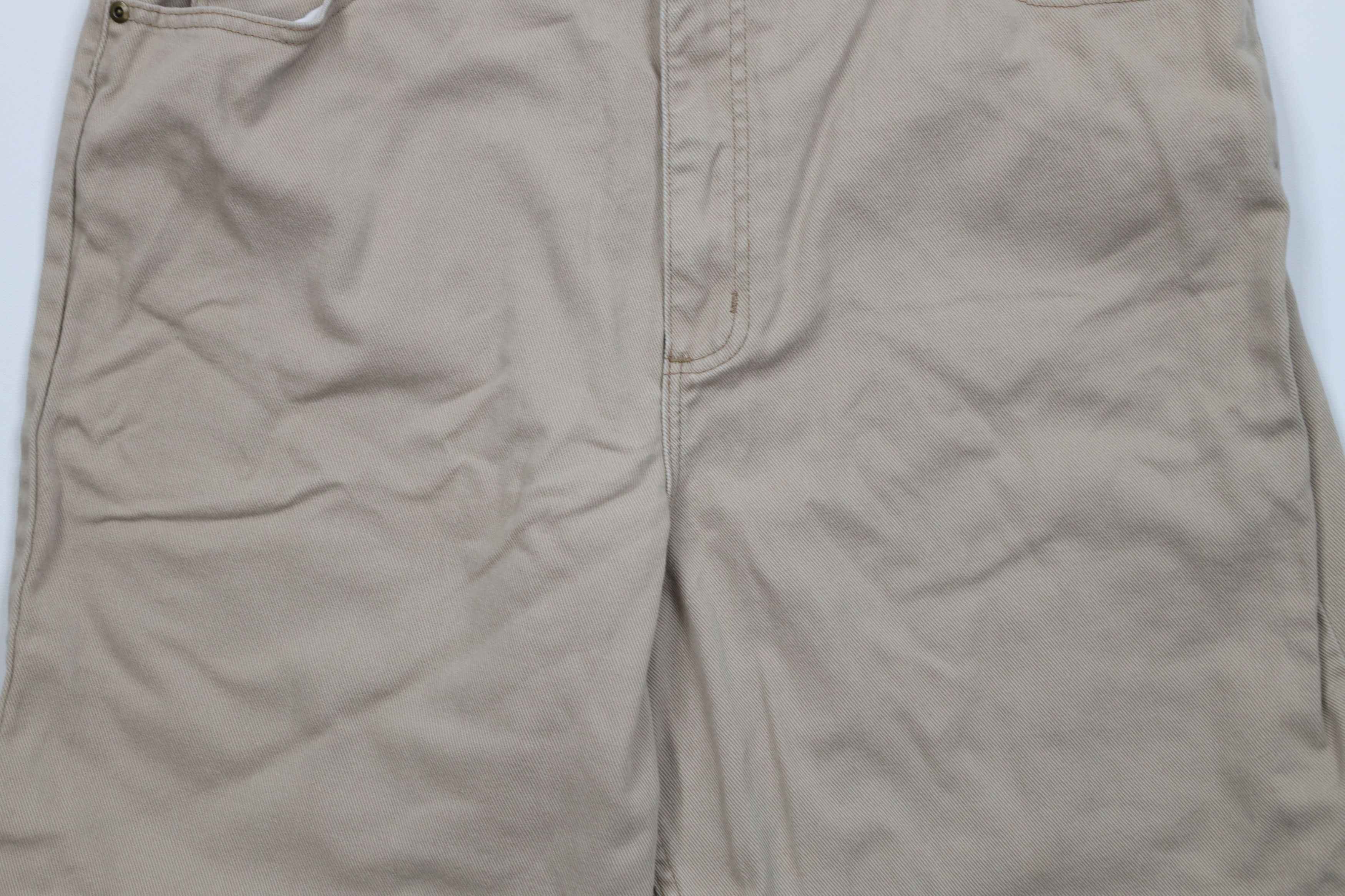 L.L. Bean Vintage 90s LL Bean Knee Denim Jean Shorts Beige Cotton Size US 34 / EU 50 - 3 Thumbnail