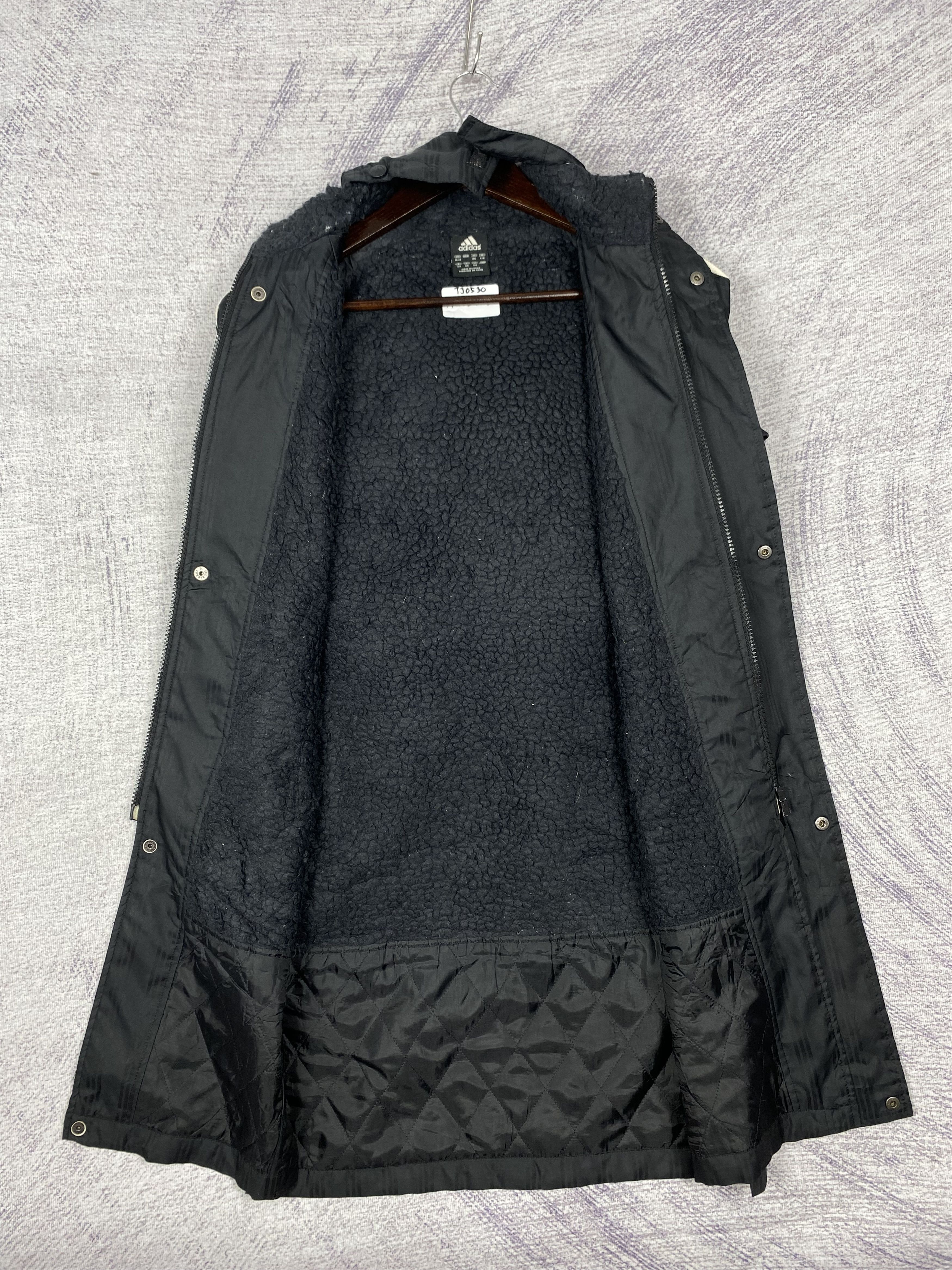 Adidas Vintage Adidas Sherpa Lining Hoodie Long Jacket Size US S / EU 44-46 / 1 - 6 Thumbnail