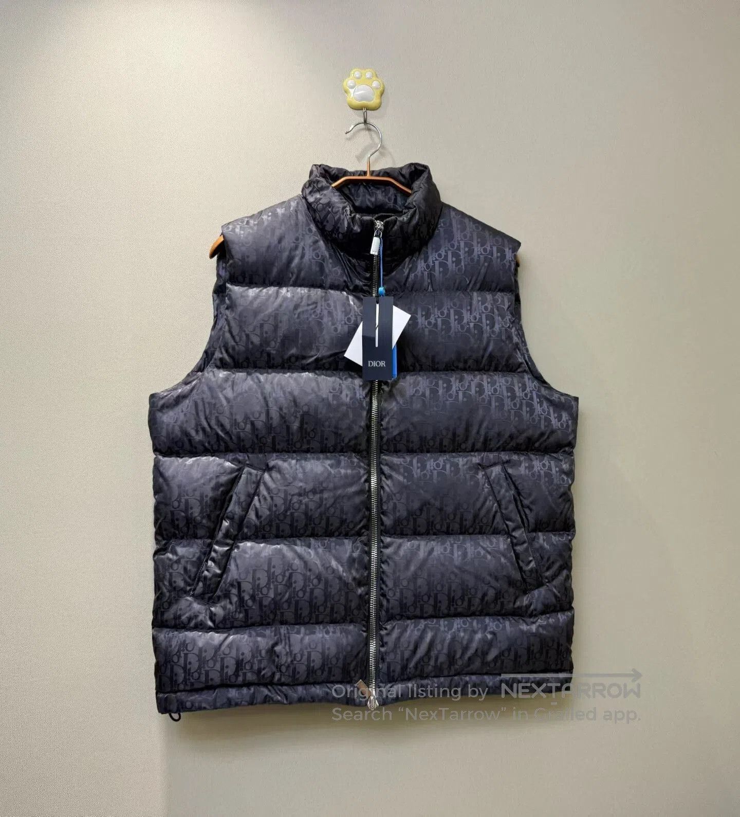 Dior Dior Smoke Color Full Logo Down Vest| Size US L / EU 52-54 / 3 - 1 Thumbnail