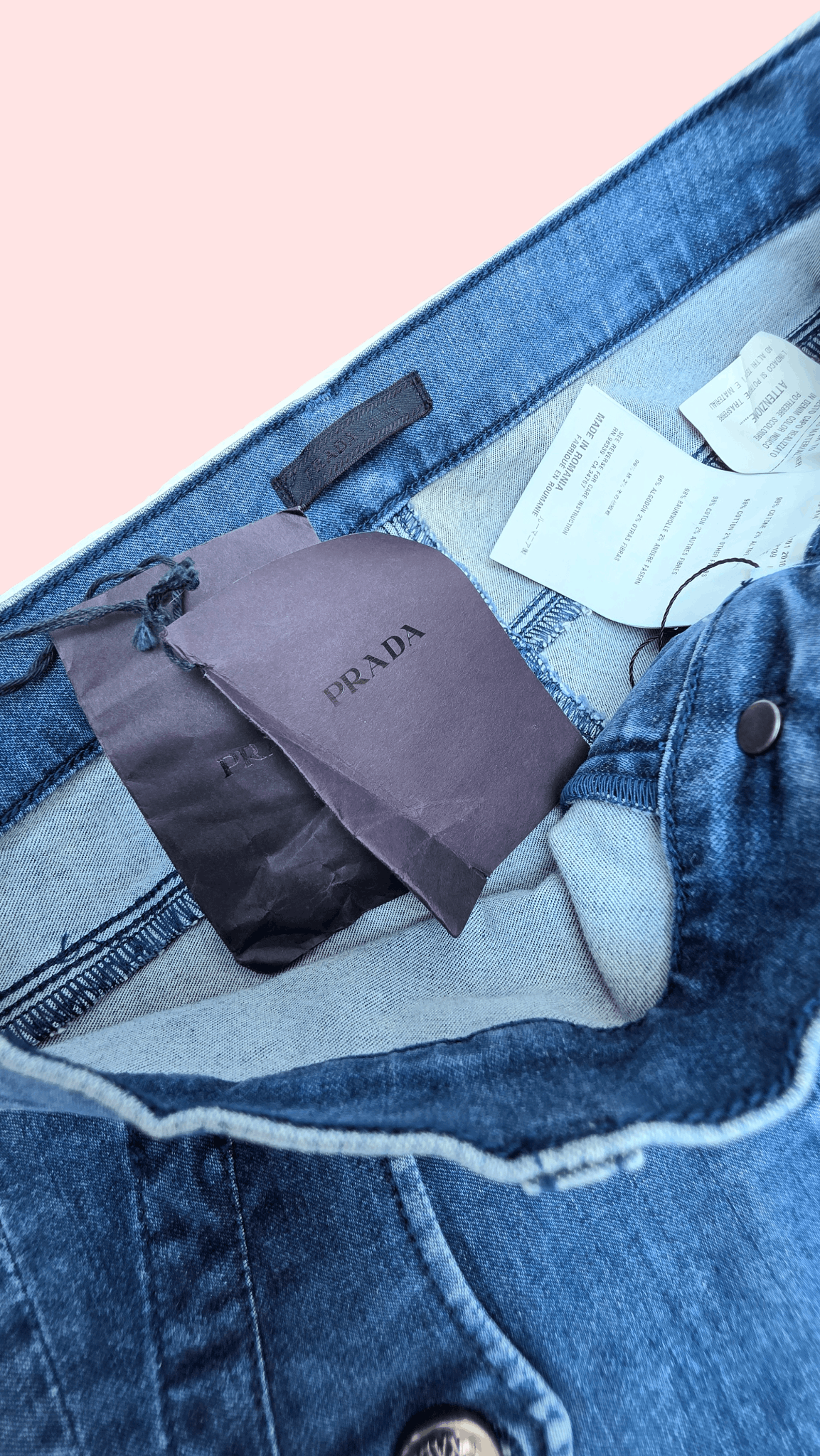Prada PRADA denim cargo pants blending BEAUTIFUL-FASHIONELLA Size 25" / US 0 / IT 36 - 9 Thumbnail