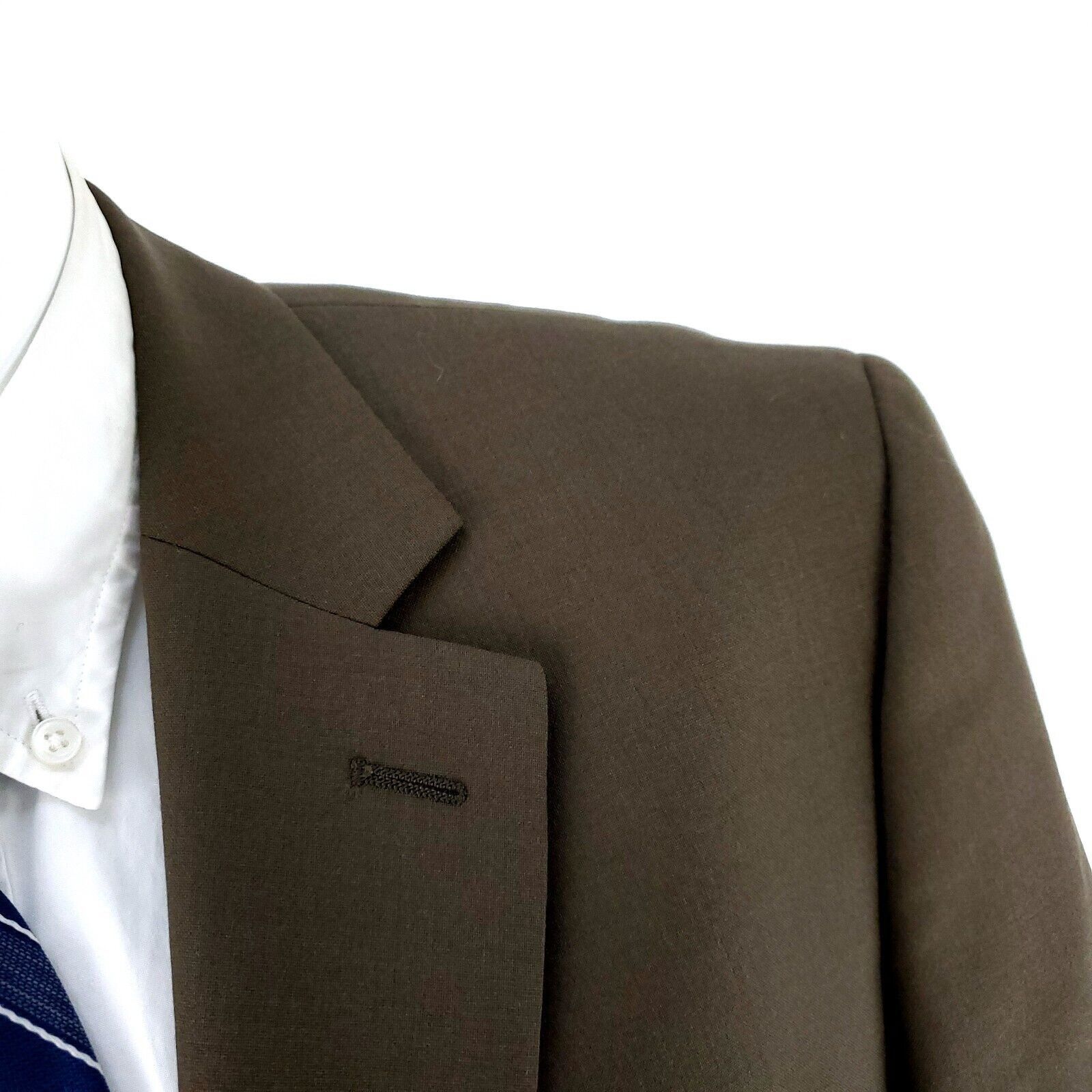 Michael Kors Michael Kors Wool 2 Button Blazer 40R Green Beige Size 40R - 2 Thumbnail