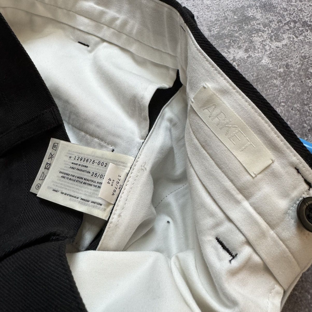 Arket Arket Loose fit Pleated Cotton-Twill Trousers loose baggy Size US 29 - 5 Thumbnail