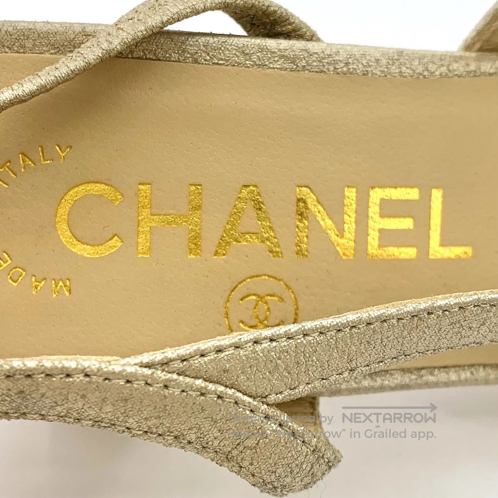 Chanel Chanel Color-Blocked Round Toe One-Strap Chunky Heel High Size US 5 / IT 35 - 7 Thumbnail