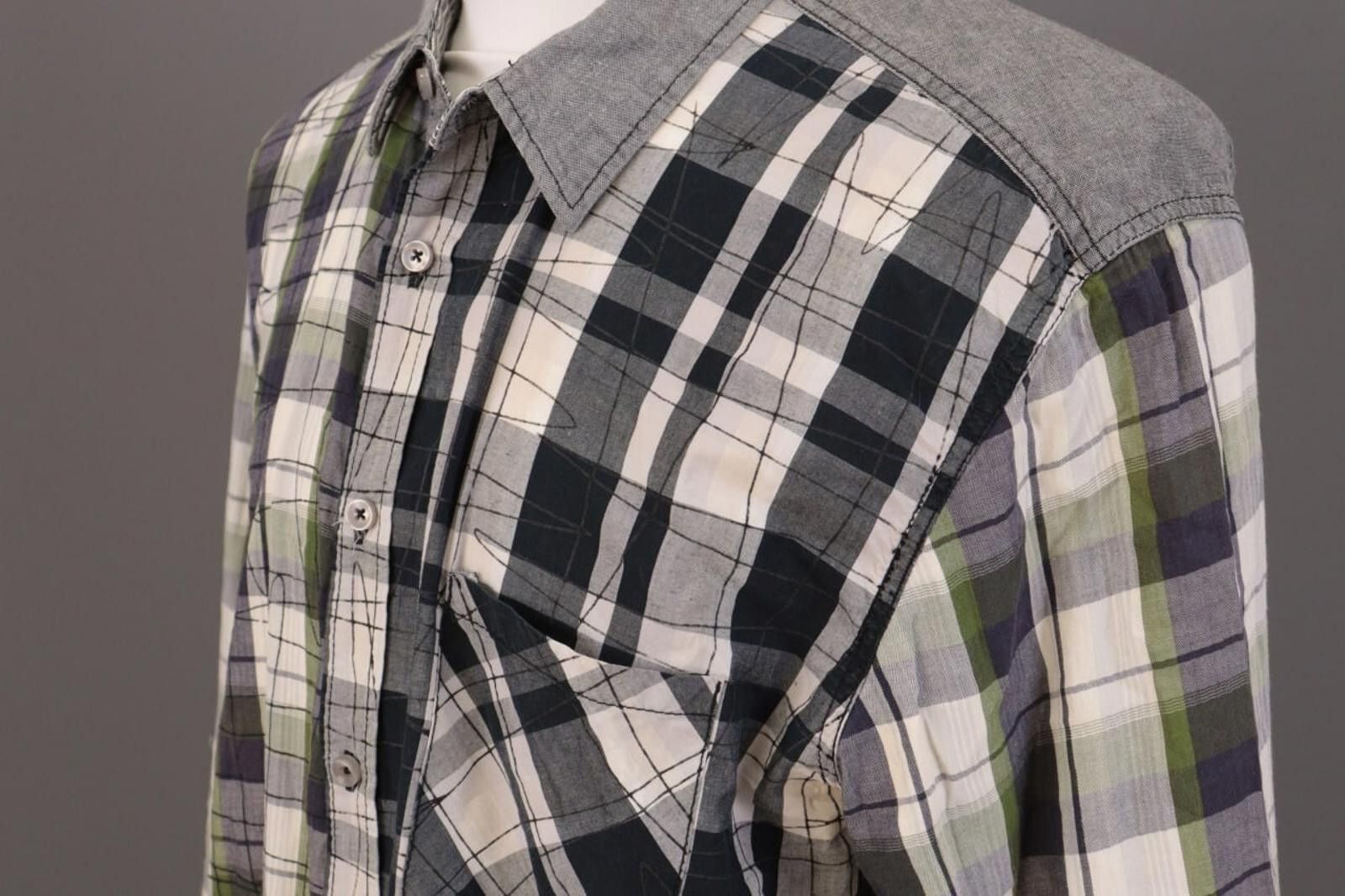 Desigual Desigual Multicolor Check Button Down Shirt Size 2XL Size US XXL / EU 58 / 5 - 6 Thumbnail