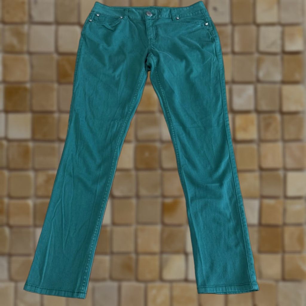 Wrangler VINTAGE Wrangler Women's Skinny Jeans Juniors Size 9 Low Rise Blue Cotton Blend 2000s Size 30" / US 8 / IT 44 - 1 Thumbnail
